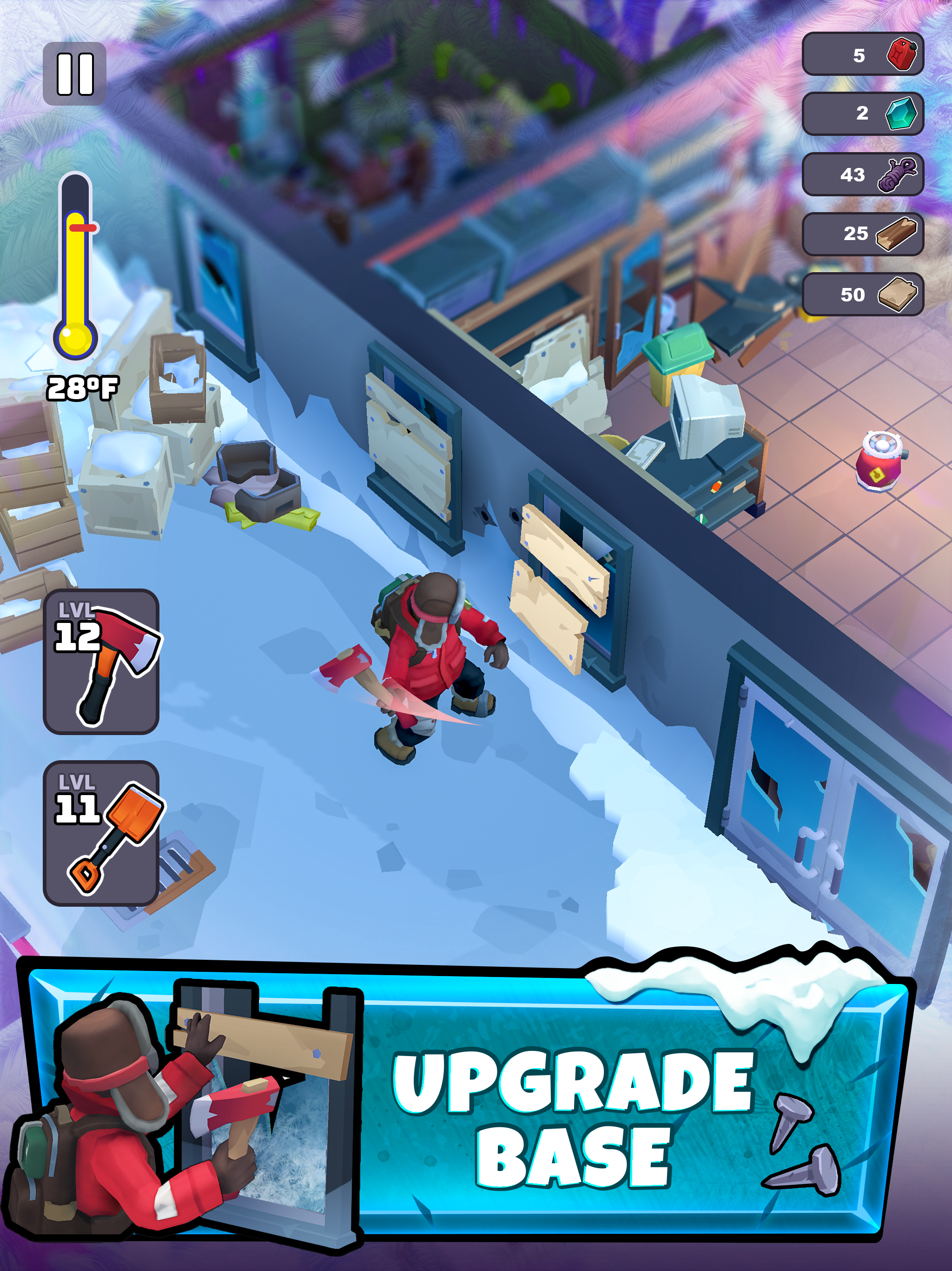 اسکرین شات 5 بازی Frost World - Snow Survival