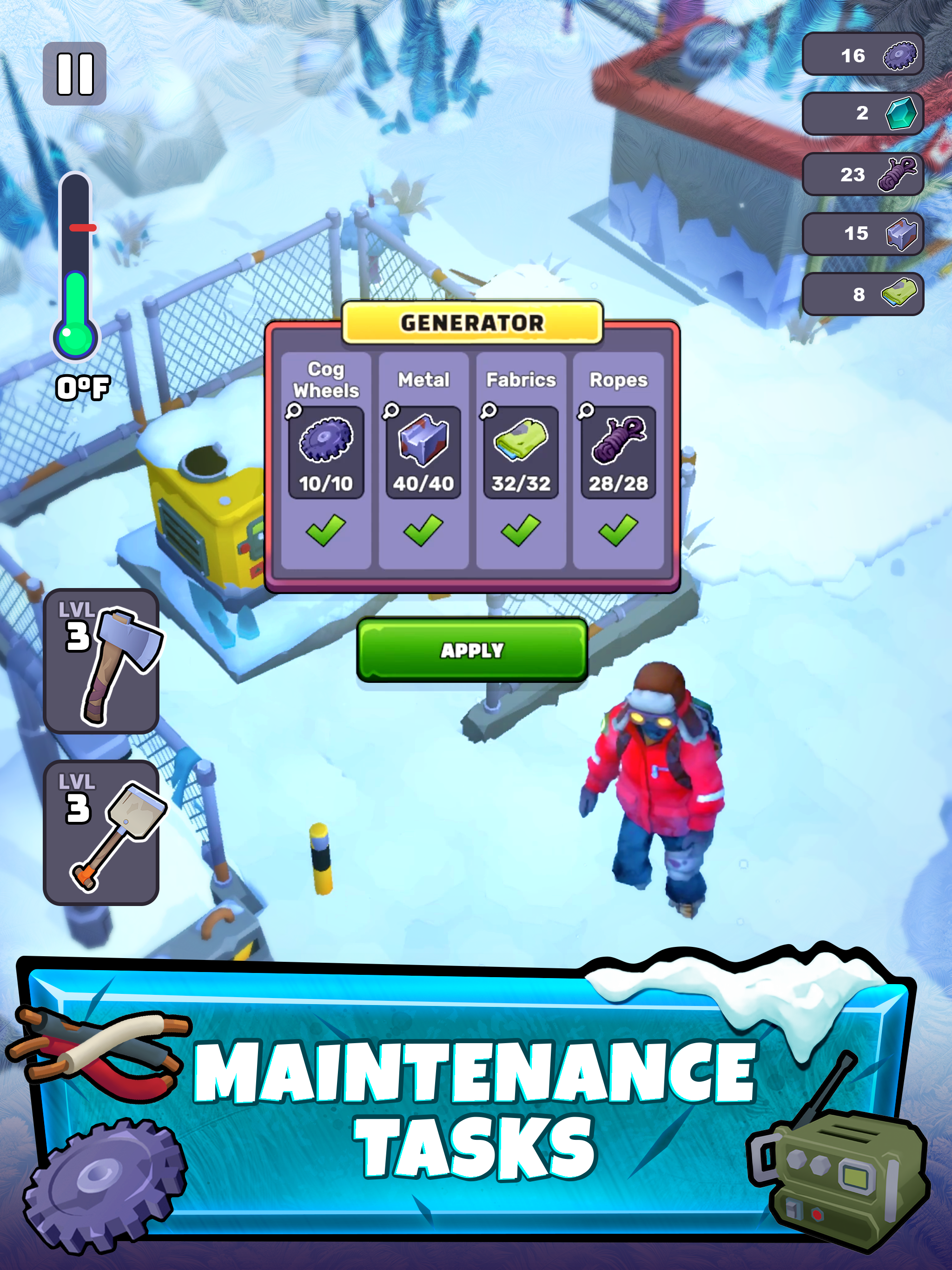 اسکرین شات 4 بازی Frost World - Snow Survival