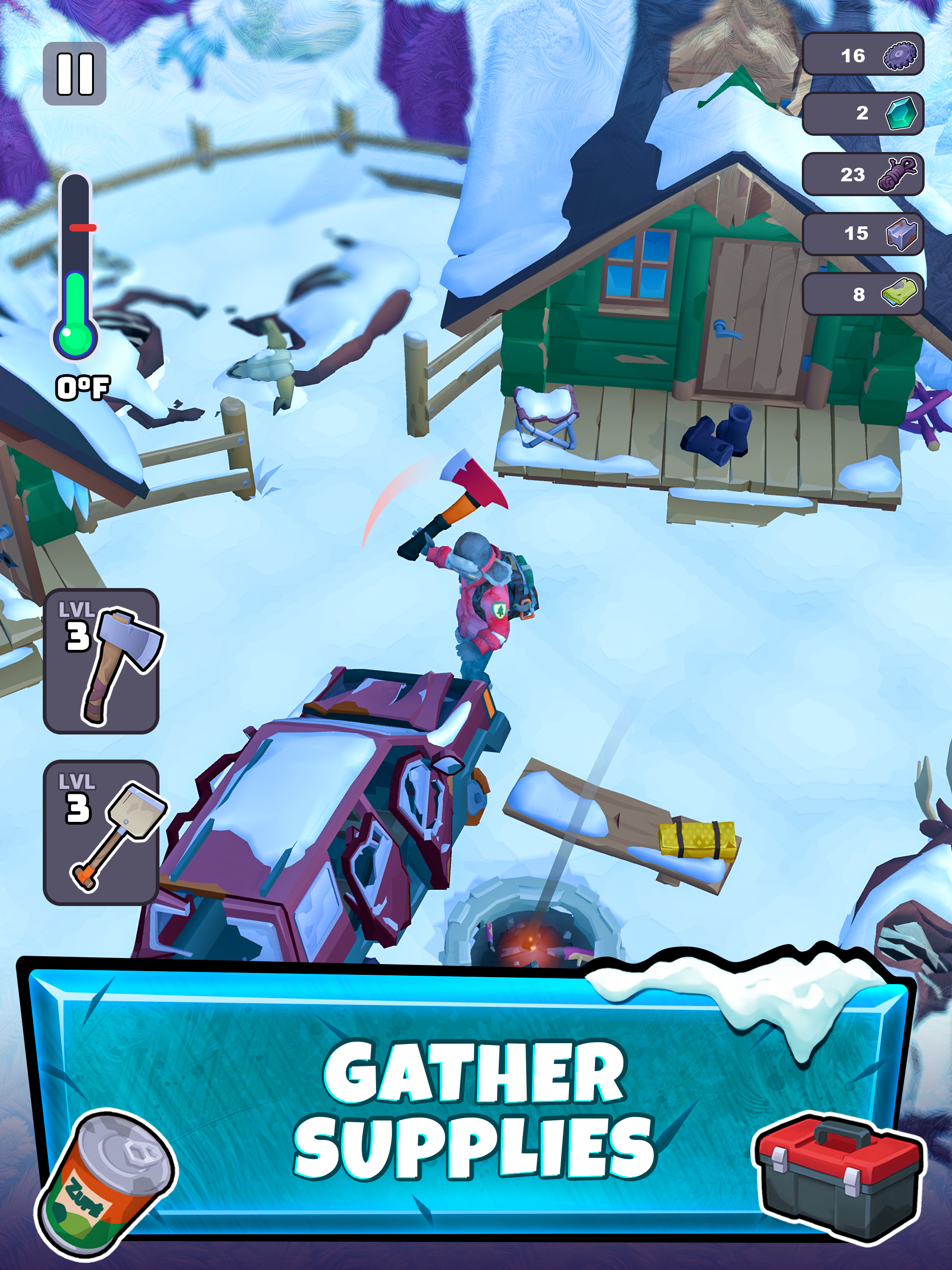 اسکرین شات 3 بازی Frost World - Snow Survival