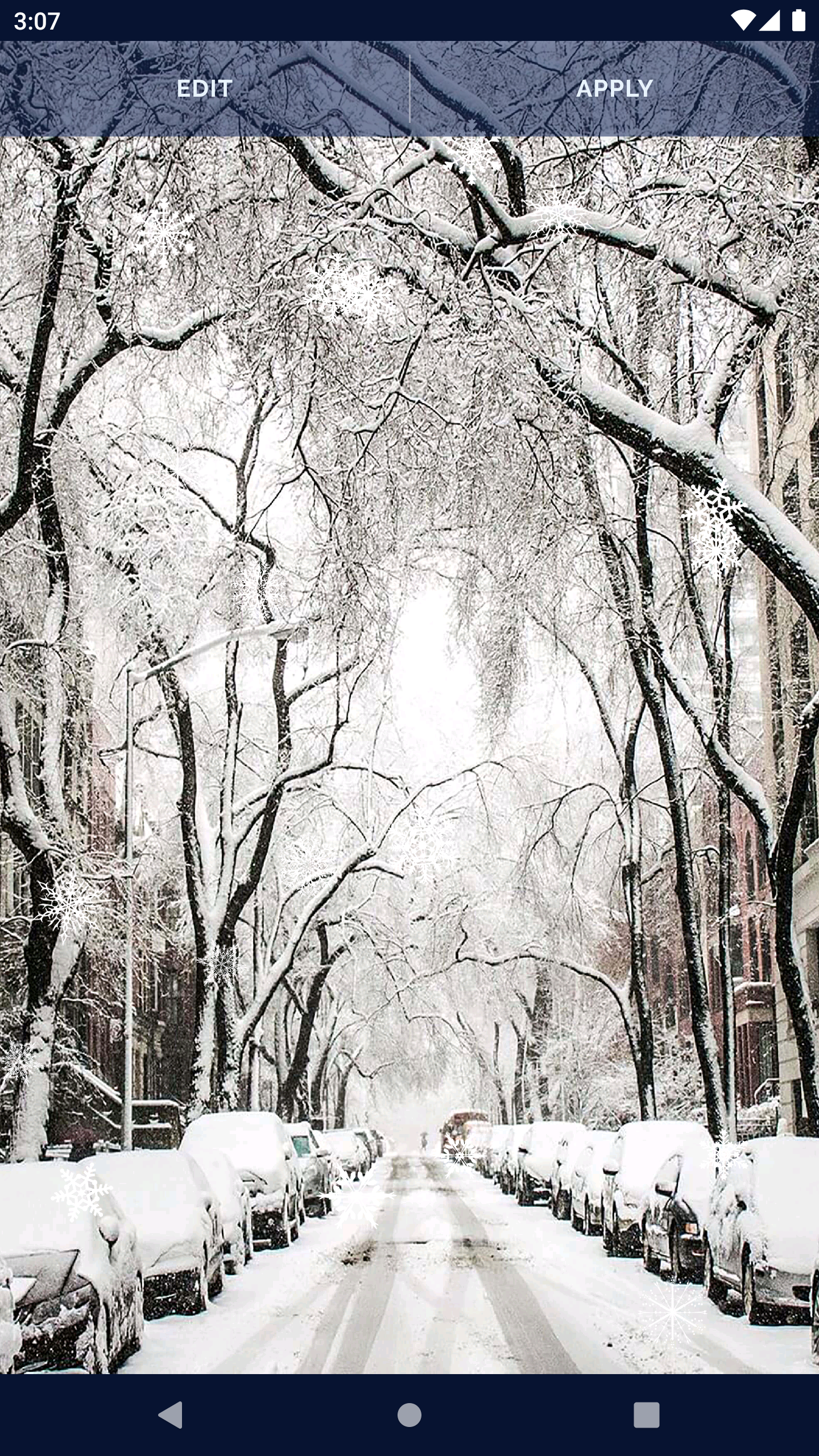 اسکرین شات 5 برنامه White Snow 3D Live Wallpaper