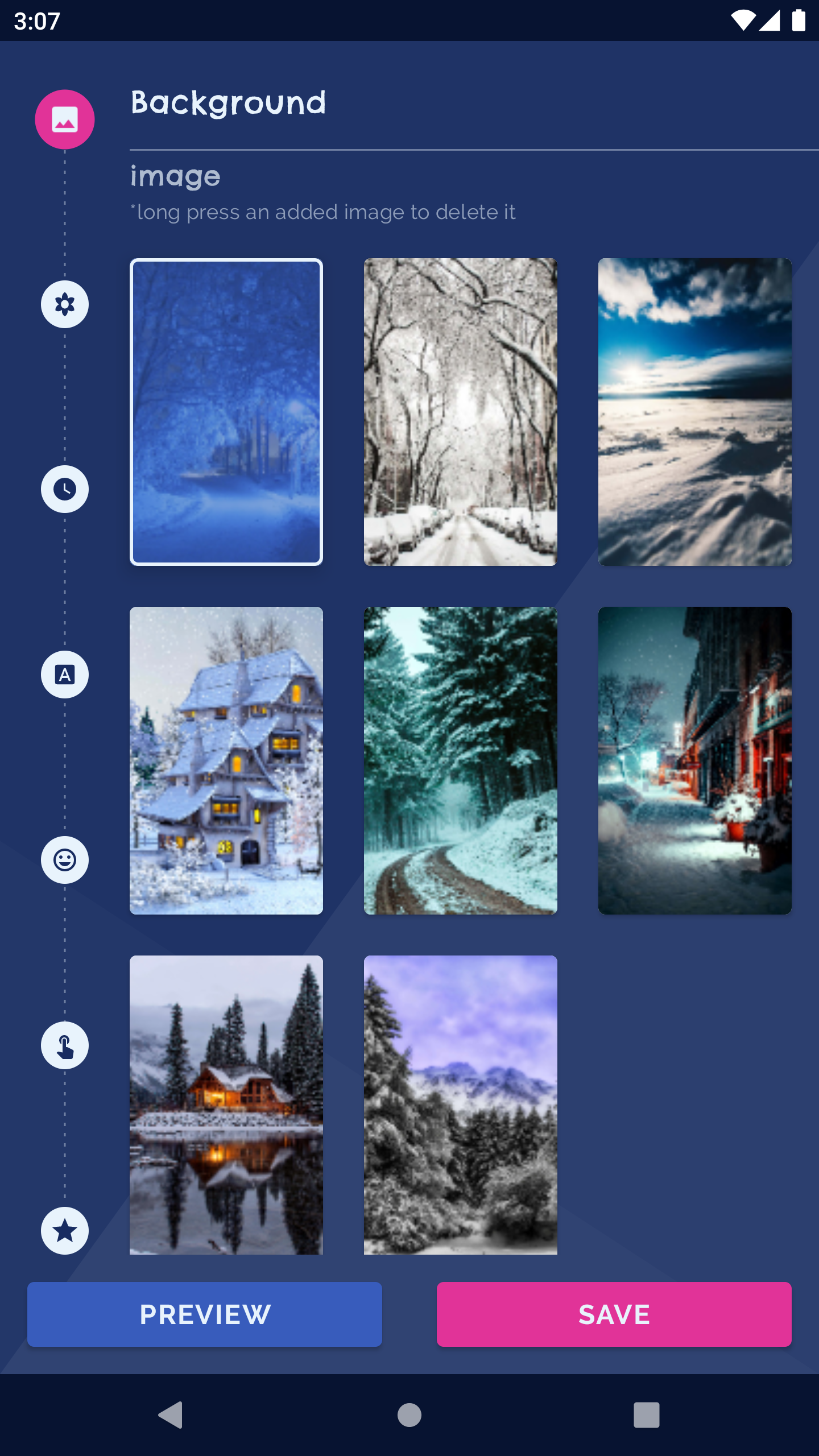 اسکرین شات 1 برنامه White Snow 3D Live Wallpaper