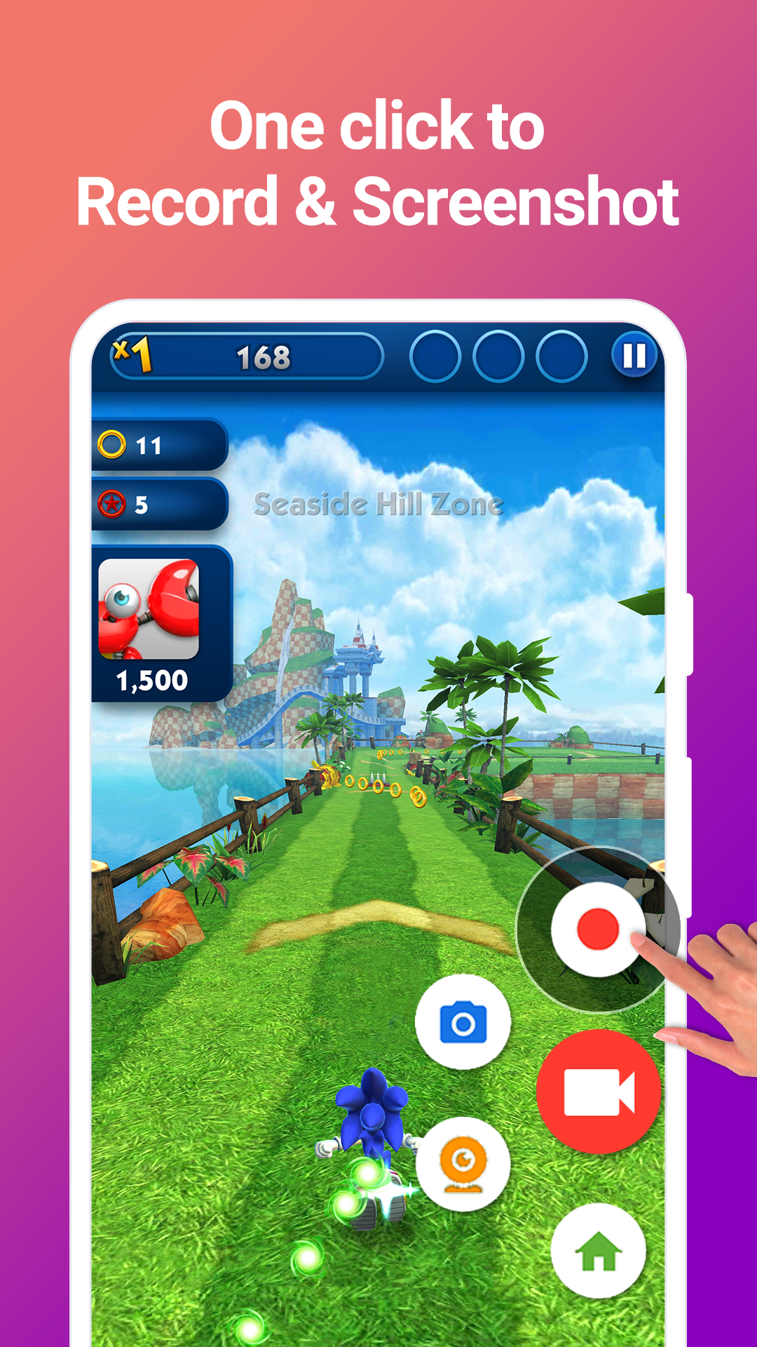 اسکرین شات 1 برنامه Screen Recorder - KKRecorder