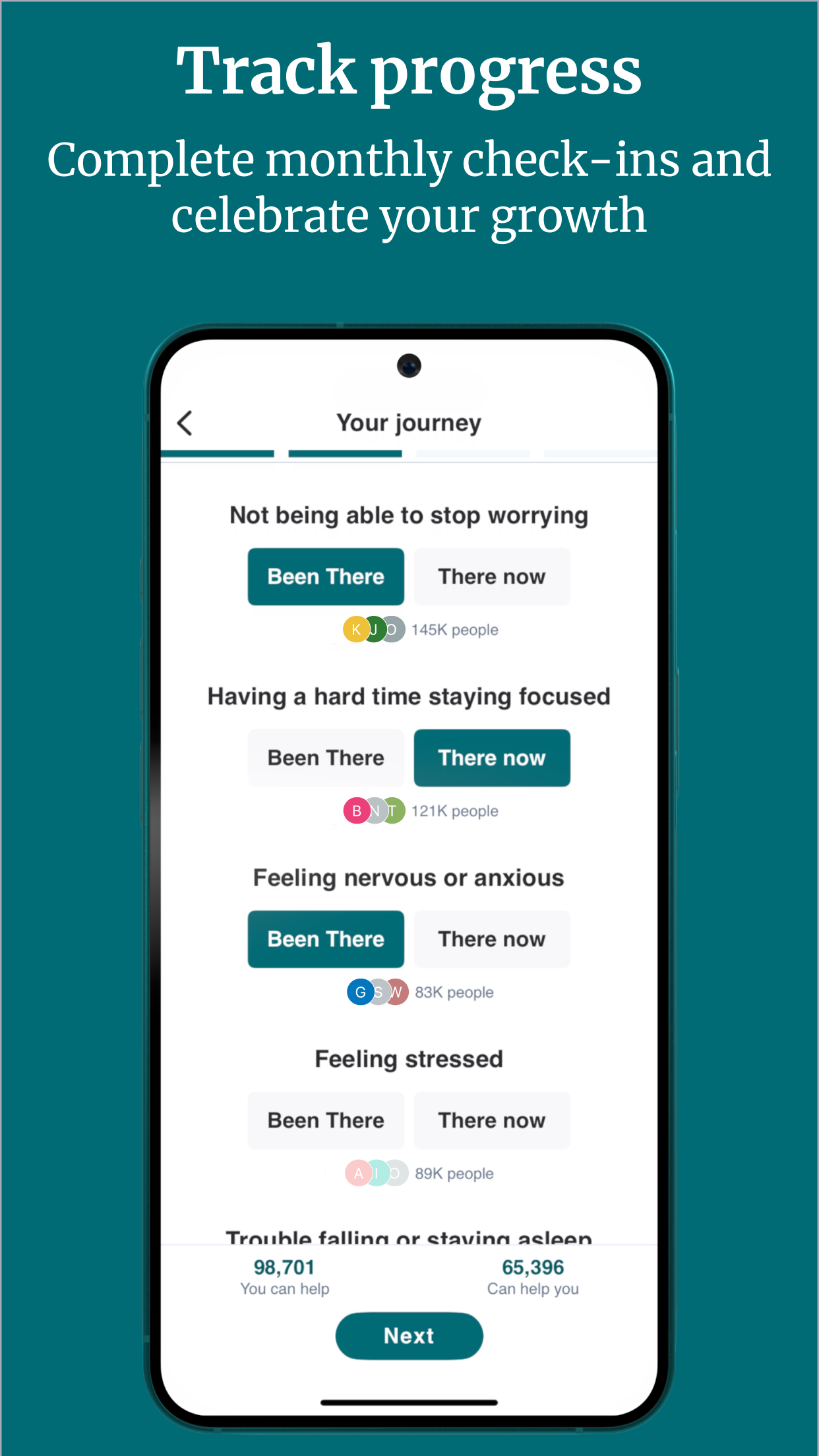 اسکرین شات 4 برنامه Wisdo: Mental Health & Support