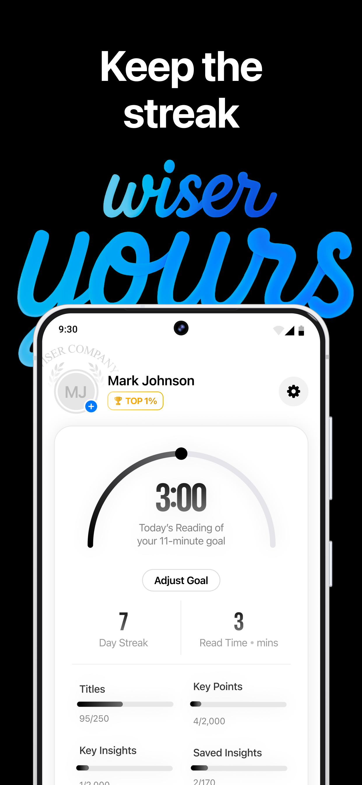 اسکرین شات 6 برنامه Wiser - 15 minutes Audio Books