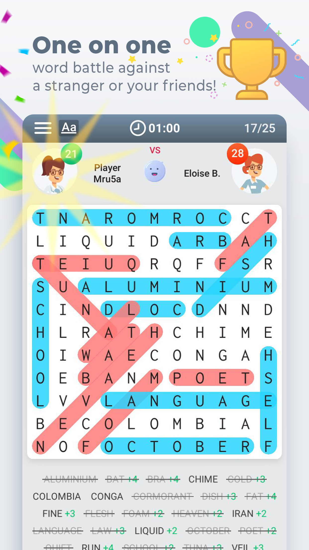 اسکرین شات 8 بازی Word Search Colorful