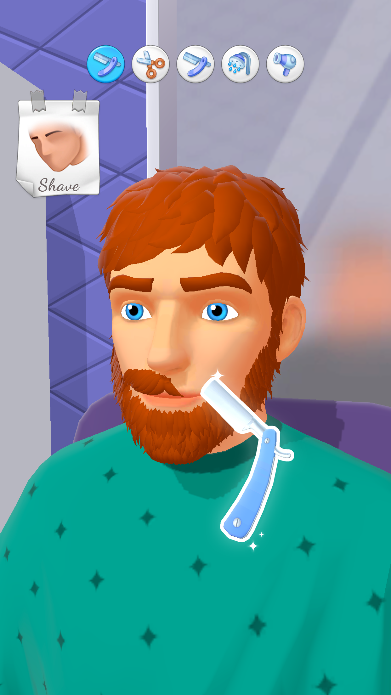 اسکرین شات 4 بازی Hair Tattoo: Barber Shop Game