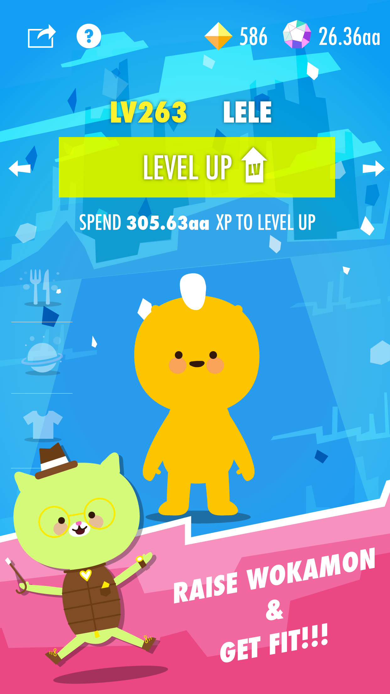 اسکرین شات 1 برنامه Wokamon: Walking games