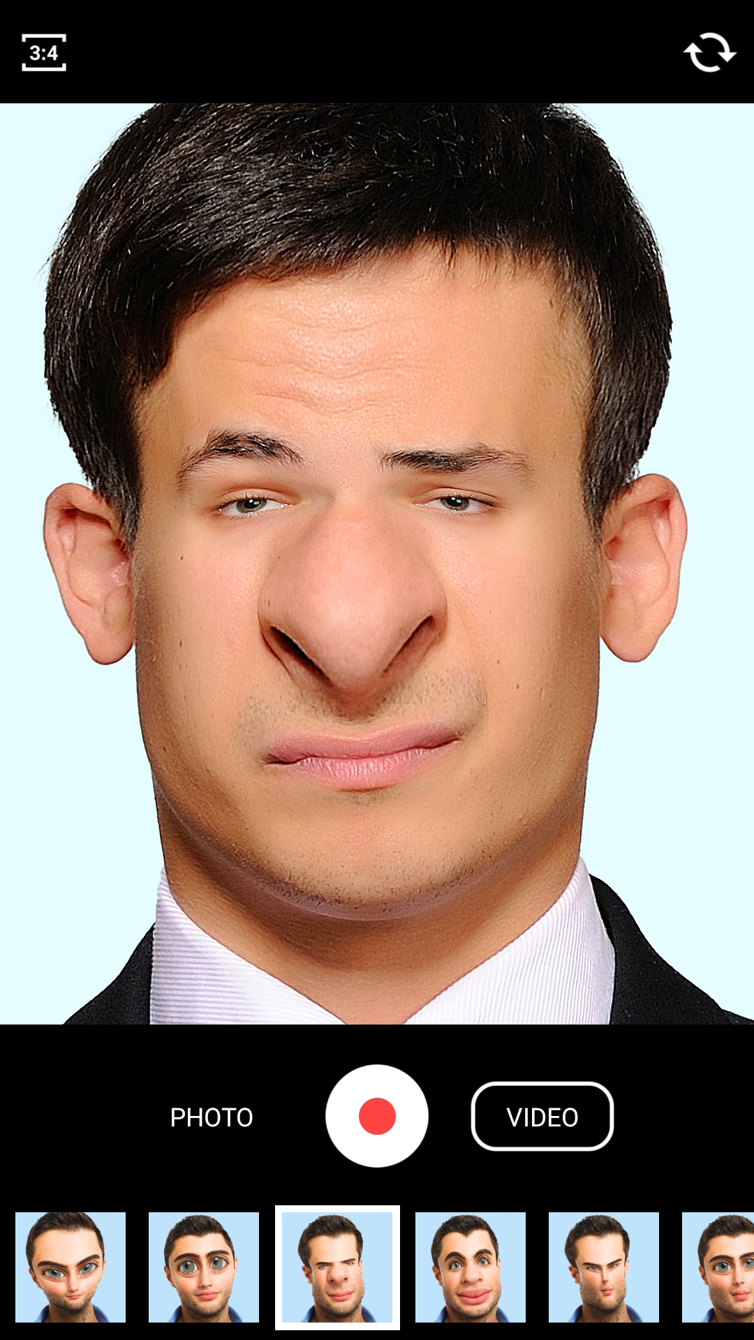 اسکرین شات 1 برنامه Face Warp