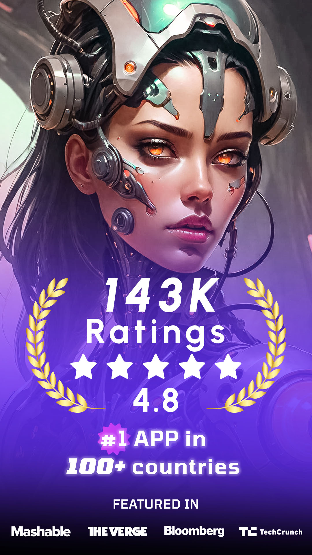 اسکرین شات 1 برنامه WOMBO Dream - AI Art Generator