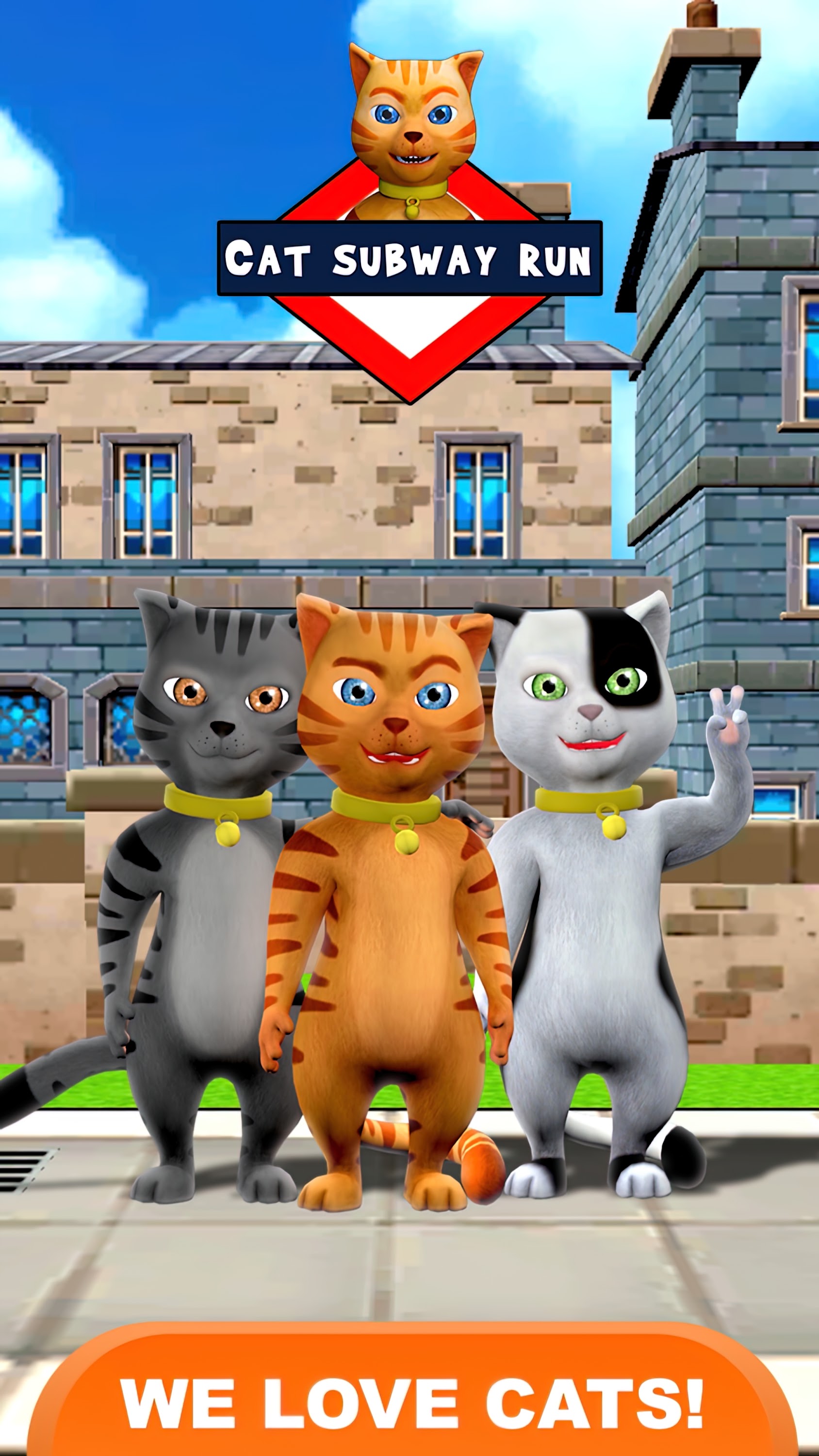 اسکرین شات 8 برنامه Cat Leo Run - Talking Cat Run