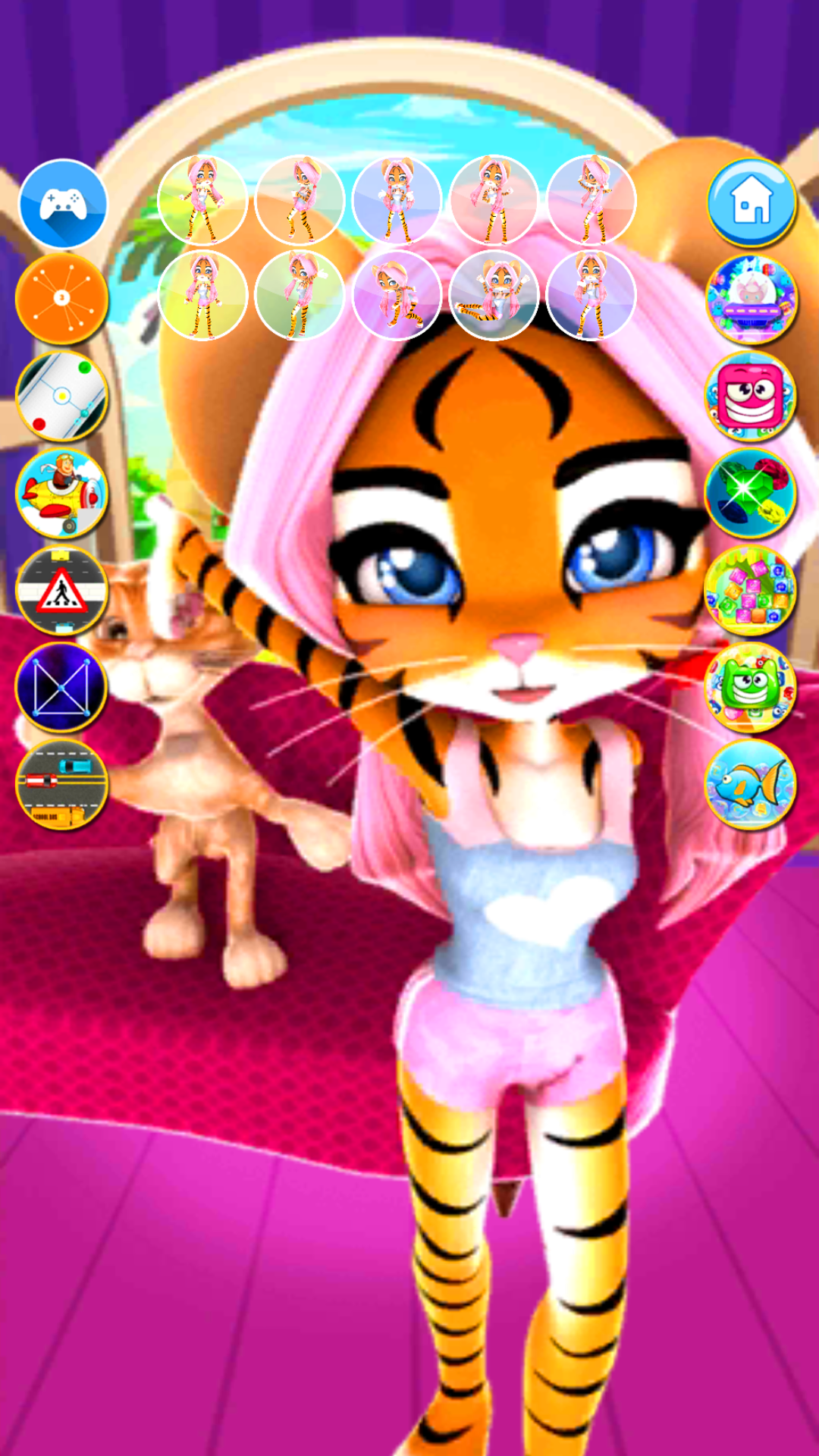 اسکرین شات 5 برنامه Cat: Talking Cat Virtual Pet