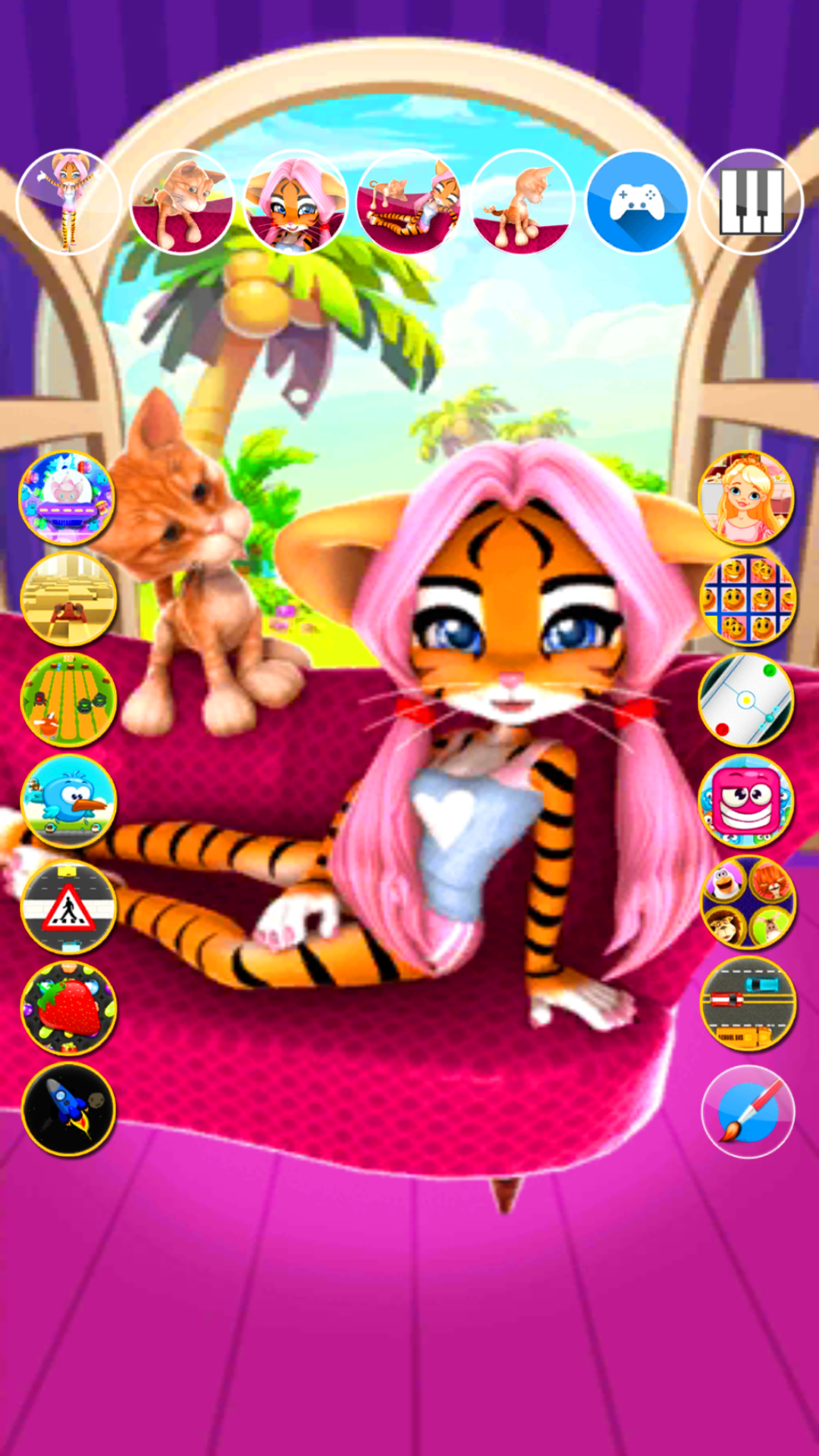 اسکرین شات 8 برنامه Cat: Talking Cat Virtual Pet