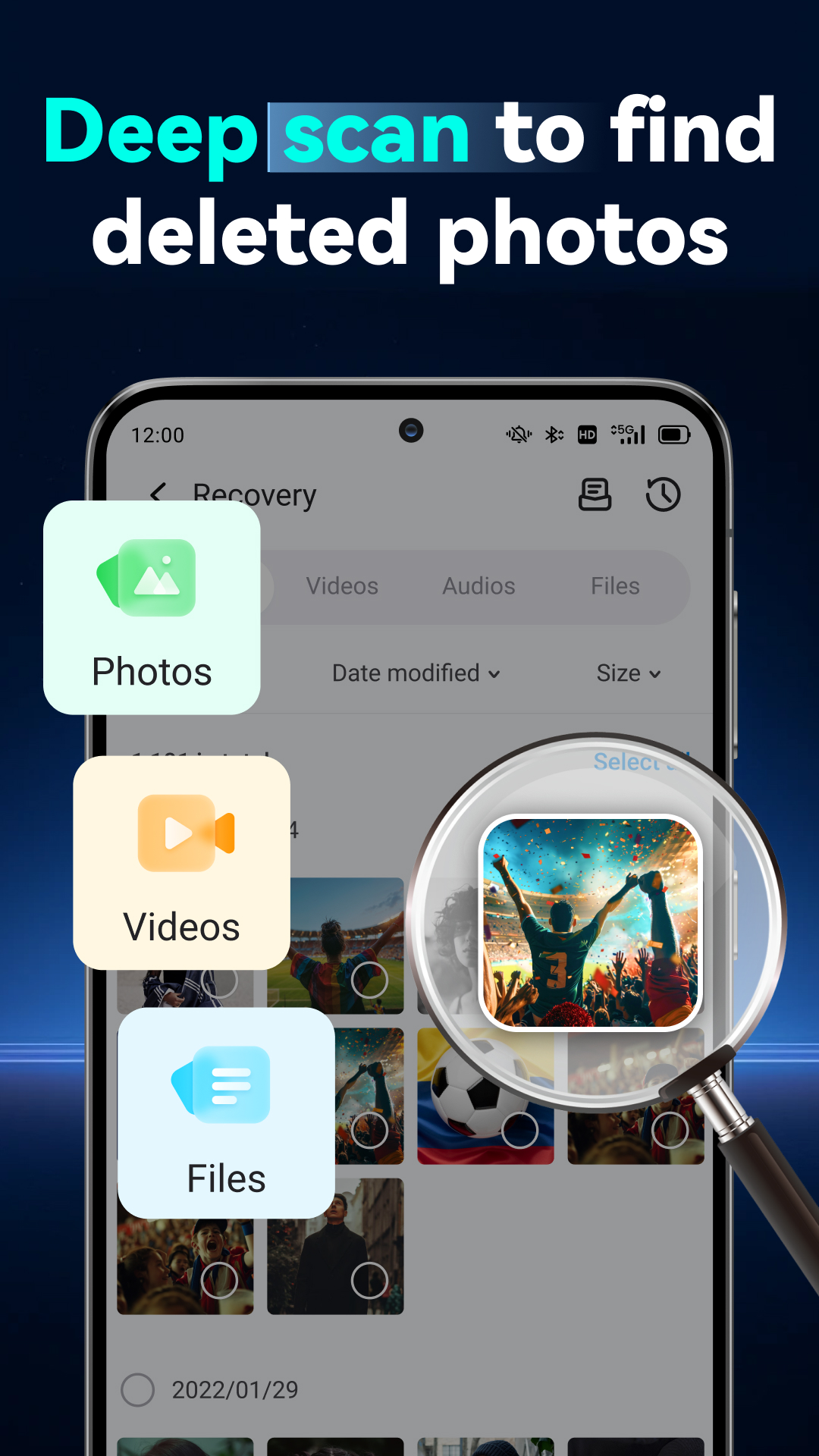 اسکرین شات 3 برنامه Dr.Fone: Photo & Data Recovery
