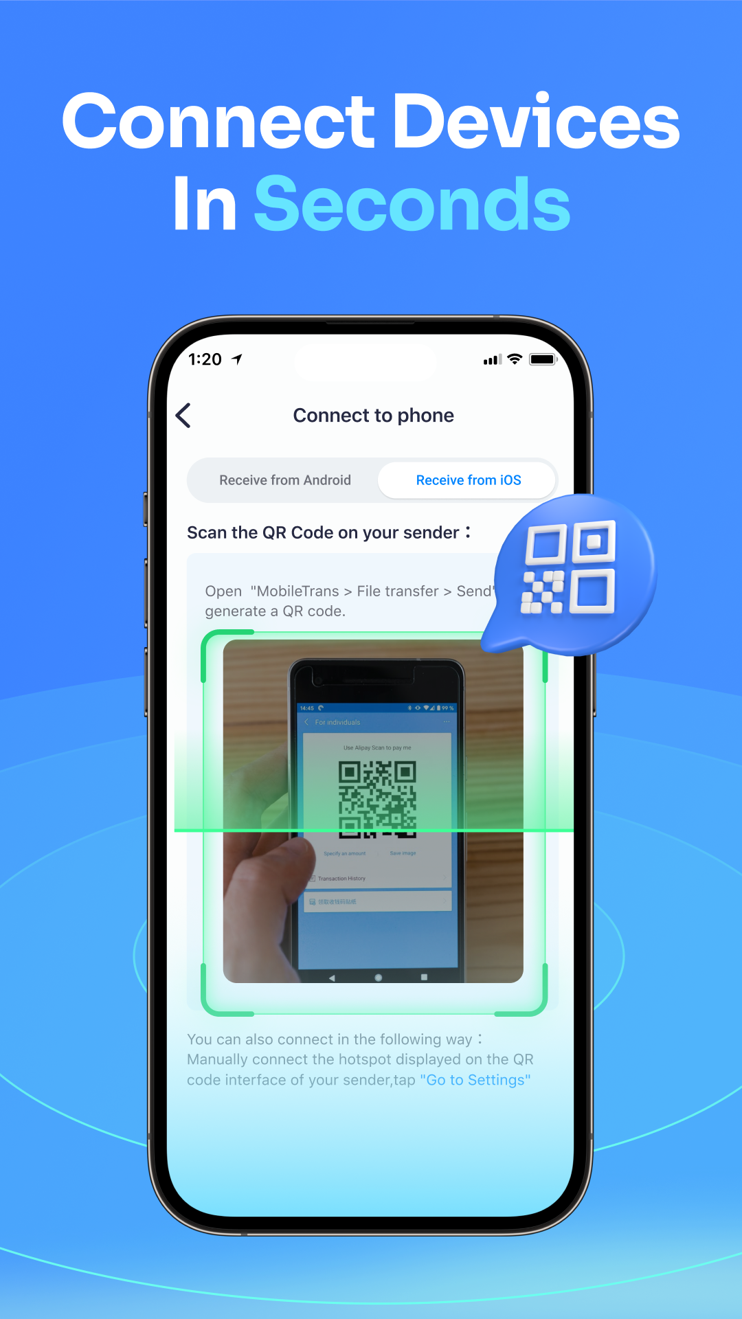 اسکرین شات 5 برنامه Data Transfer - MobileTrans