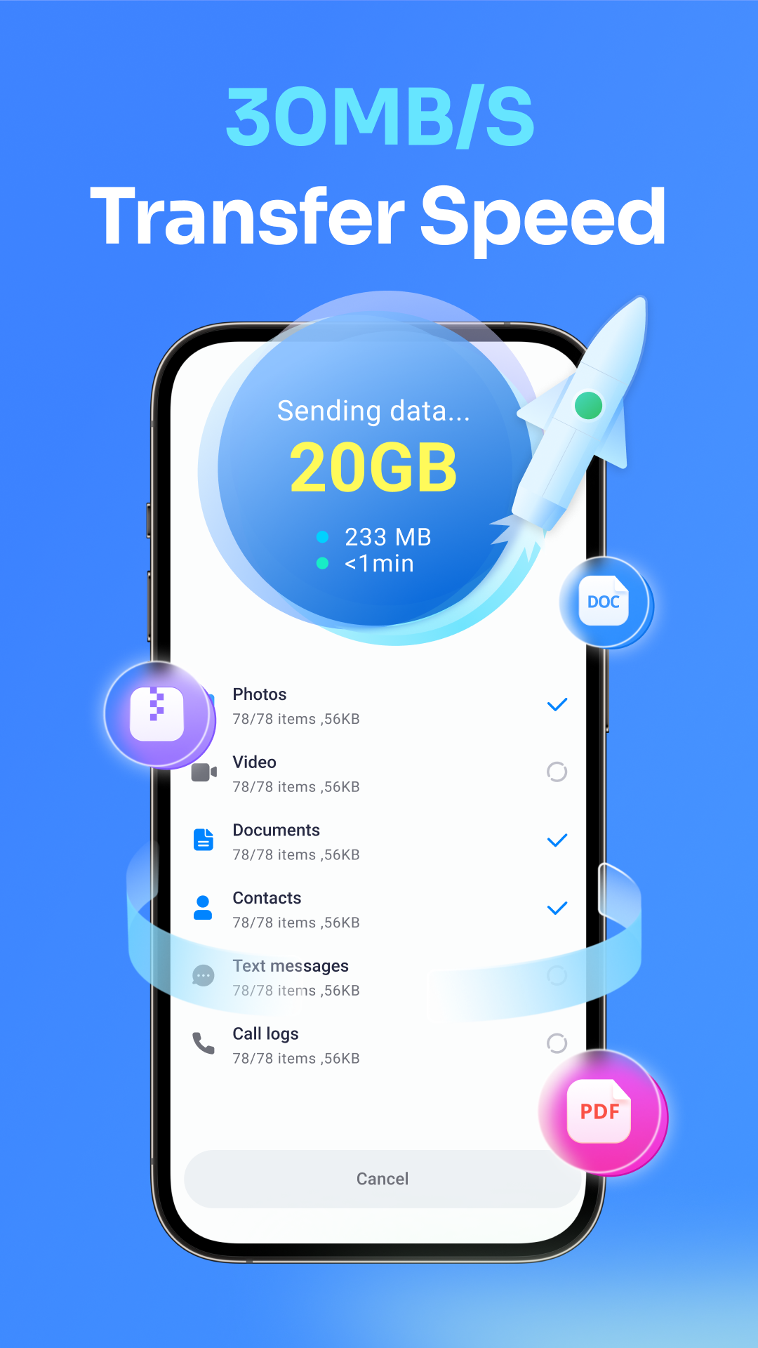 اسکرین شات 4 برنامه Data Transfer - MobileTrans