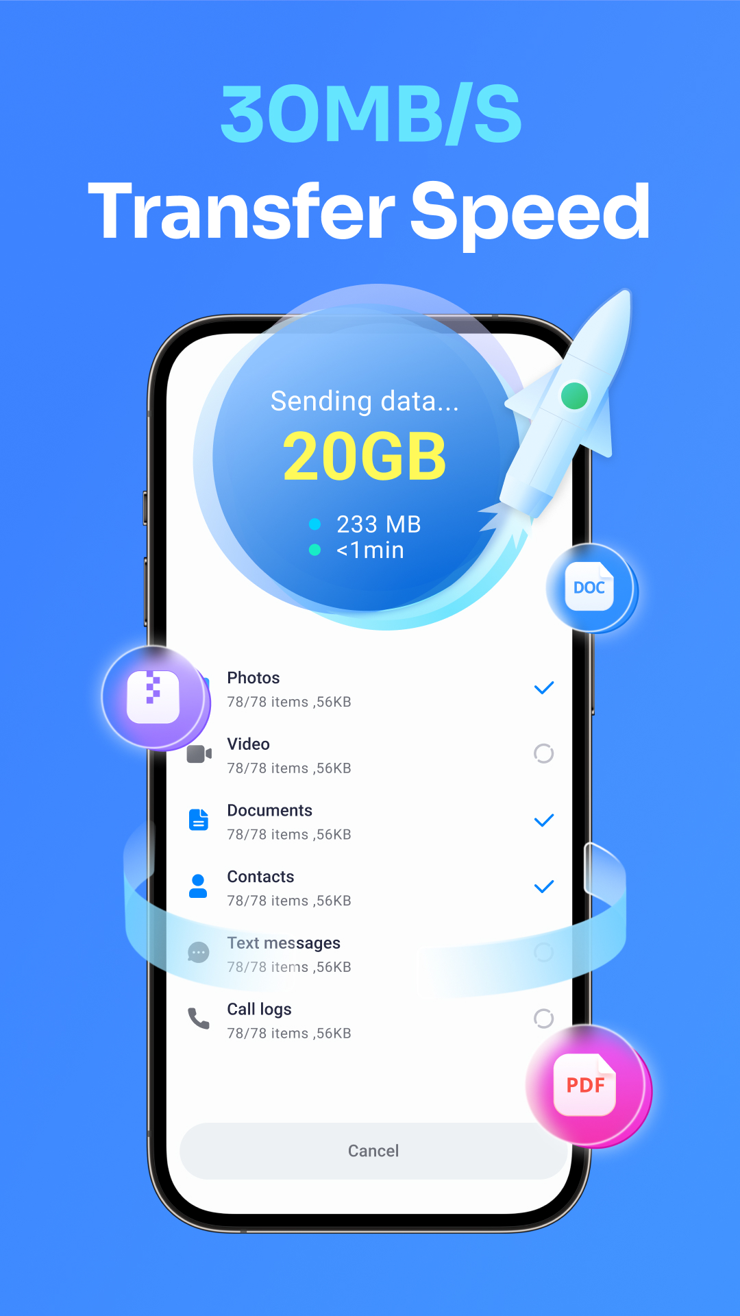 اسکرین شات 4 برنامه Data Transfer - MobileTrans
