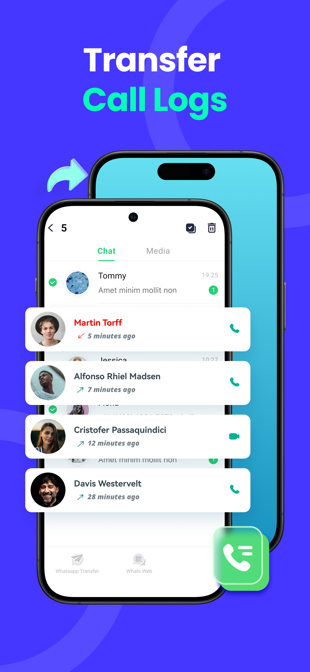 اسکرین شات 5 برنامه Mutsapper - Chat App Transfer
