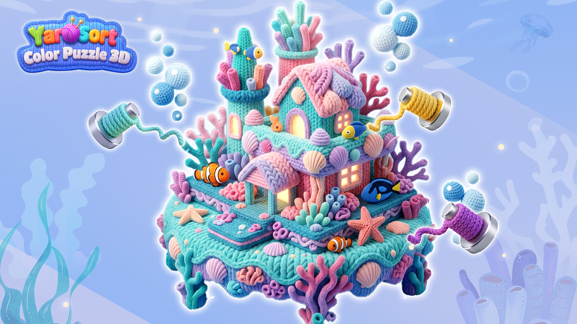 اسکرین شات 8 بازی Yarn Sort: Color Puzzle 3D