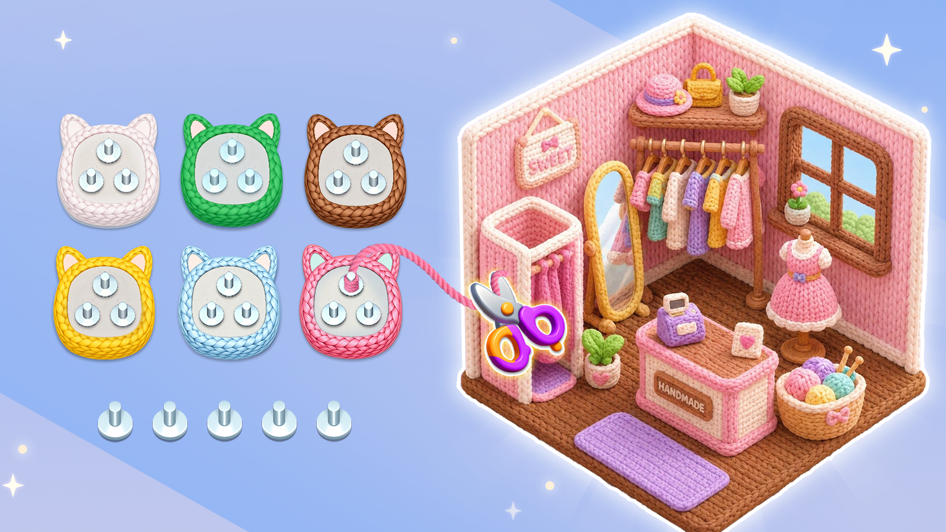اسکرین شات 7 بازی Yarn Sort: Color Puzzle 3D