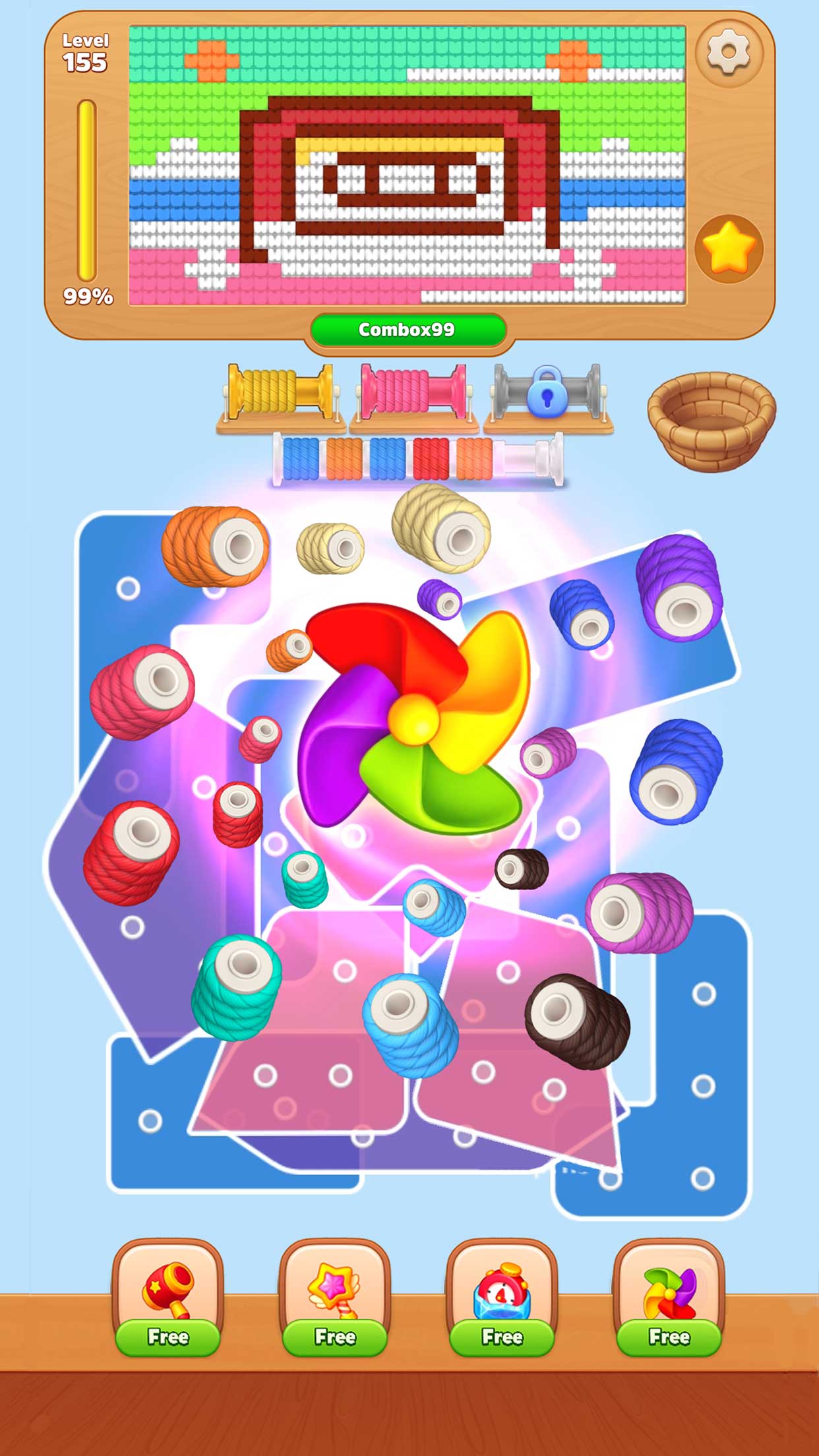 اسکرین شات 4 بازی Wool Painting