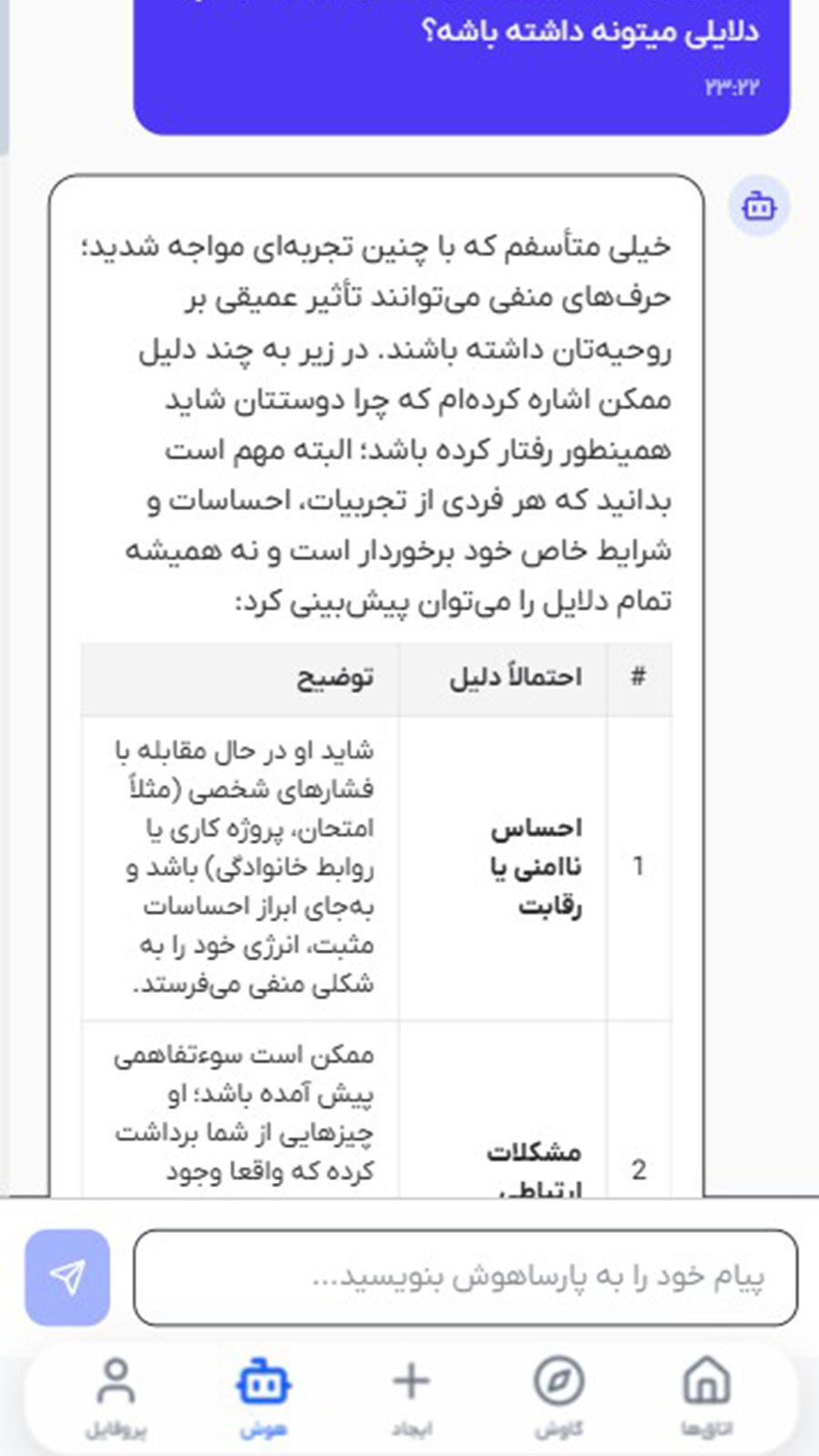 اسکرین شات 4 برنامه ‏‏‏‏‏سیاره پارسا