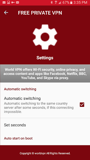 اسکرین شات 5 برنامه Saudi Arabia VPN - vpn private internet access