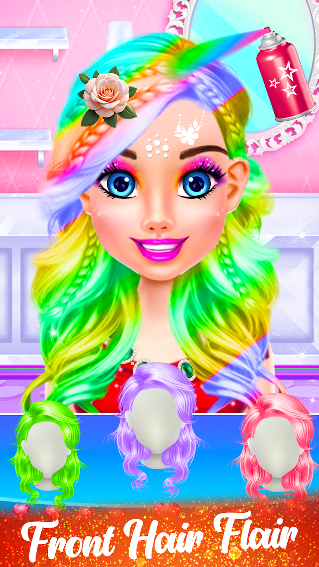 اسکرین شات 8 برنامه Glam Girl Hair Salon Makeover