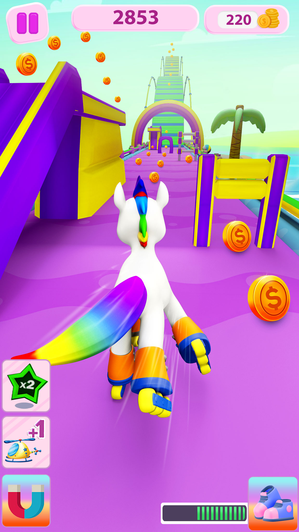اسکرین شات 2 بازی Unicorn Kingdom: Run & Build