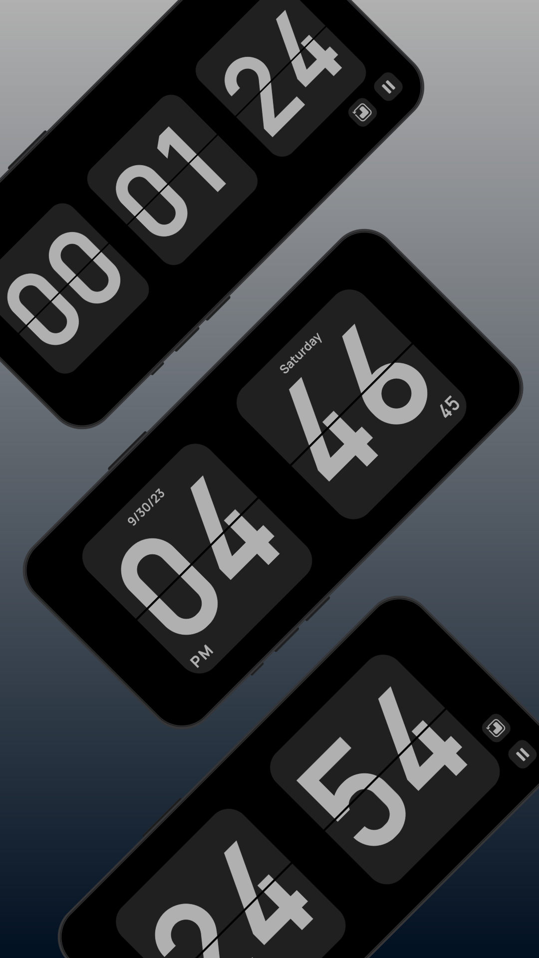 اسکرین شات 5 برنامه Flip Clock: World Clock