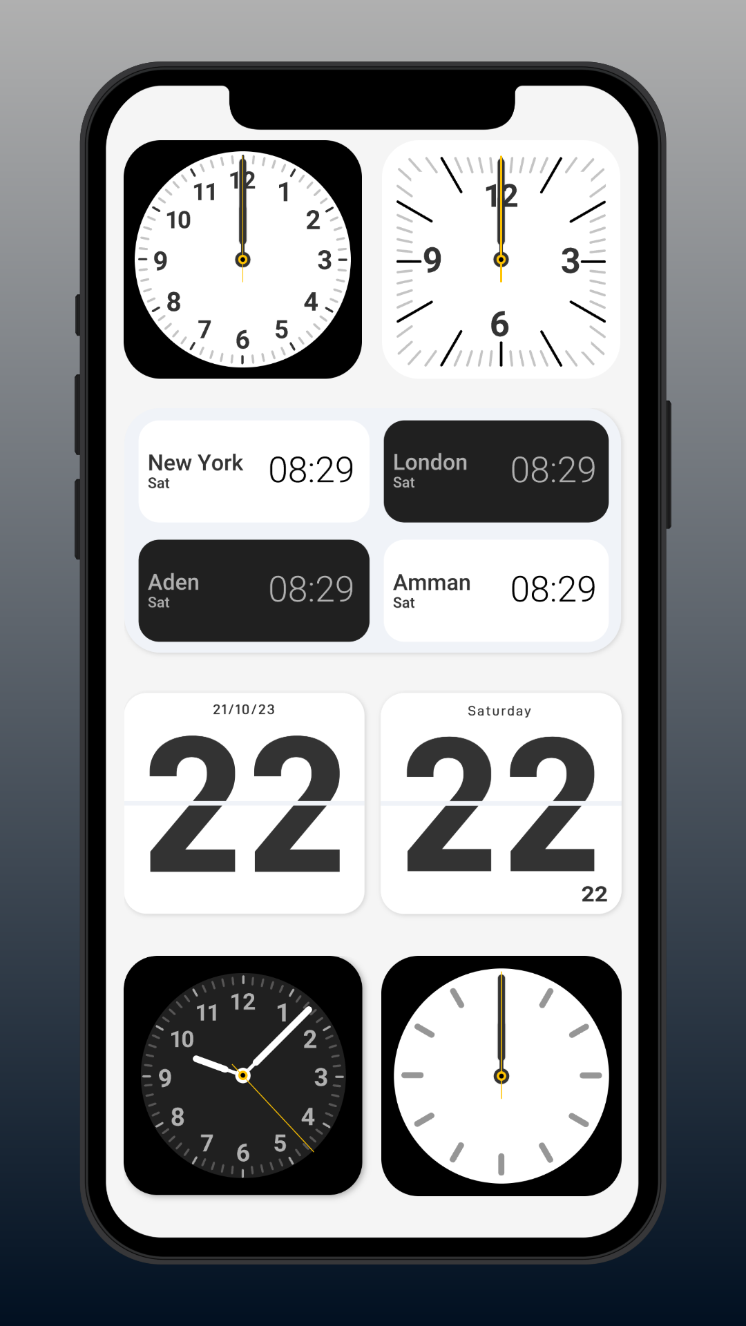 اسکرین شات 8 برنامه Flip Clock: World Clock