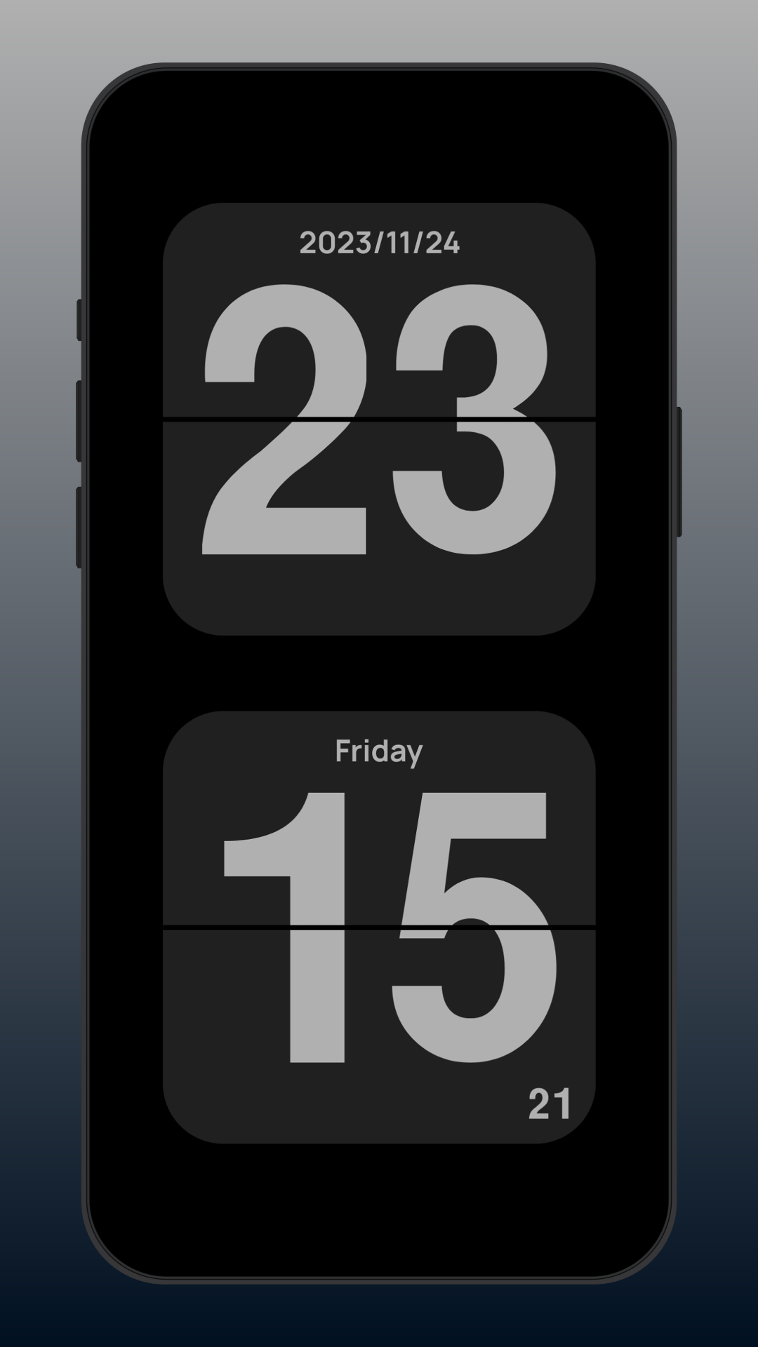 اسکرین شات 1 برنامه Flip Clock: World Clock