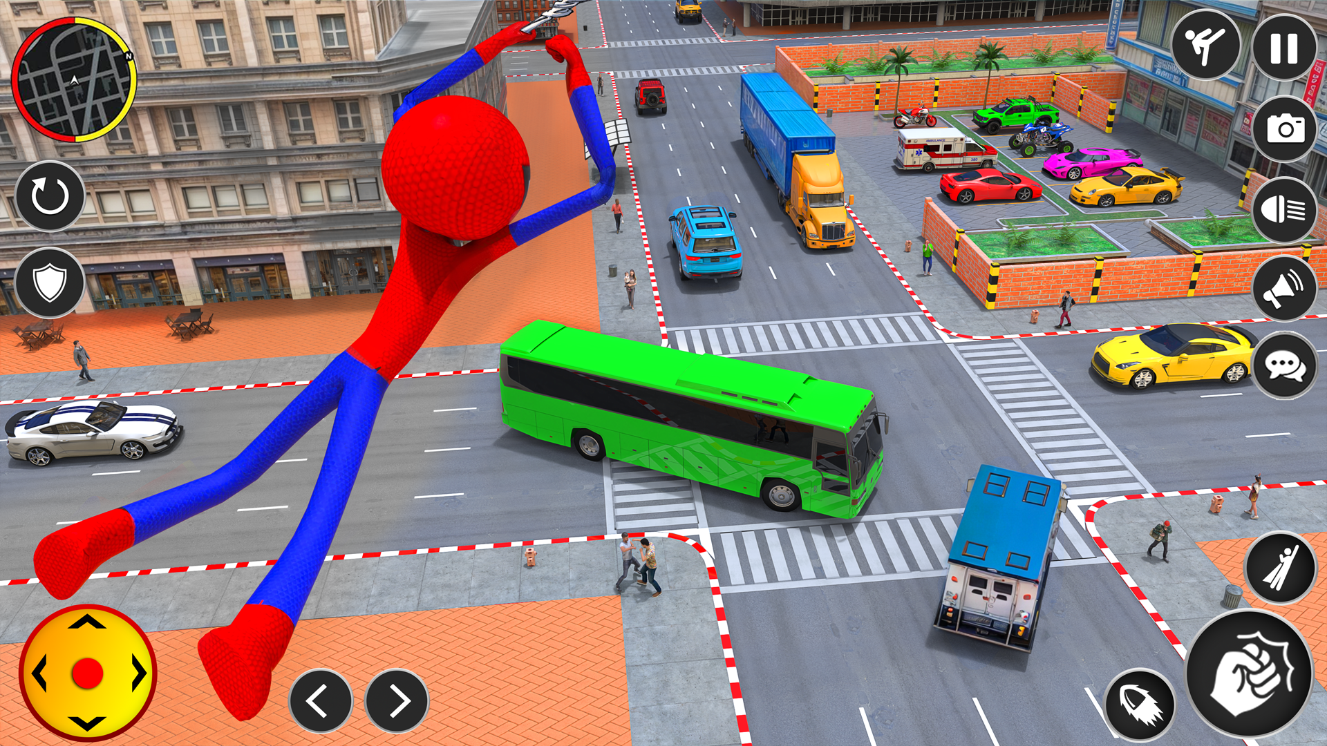 اسکرین شات 2 بازی Spider Stickman Game Rope Hero