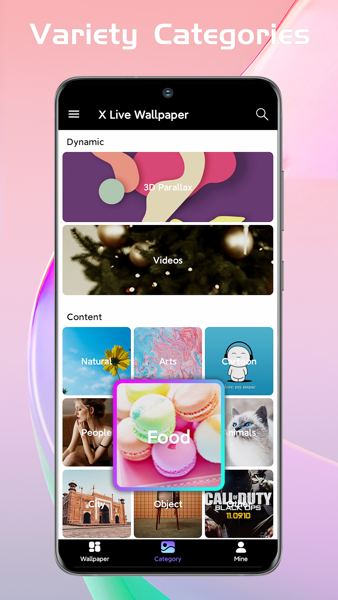 اسکرین شات 6 برنامه X Live Wallpaper - HD 3D/4D