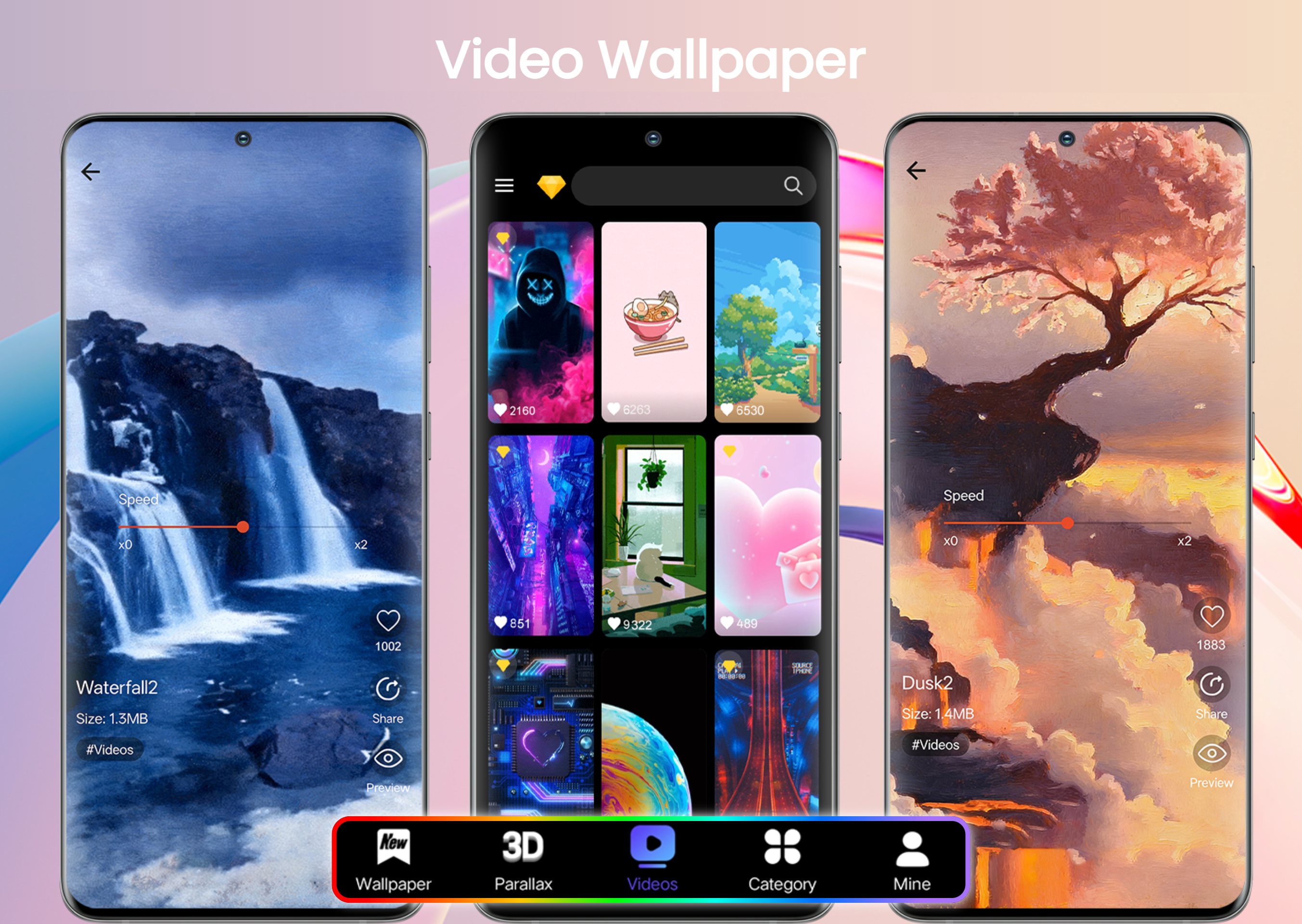 اسکرین شات 3 برنامه X Live Wallpaper - HD 3D/4D