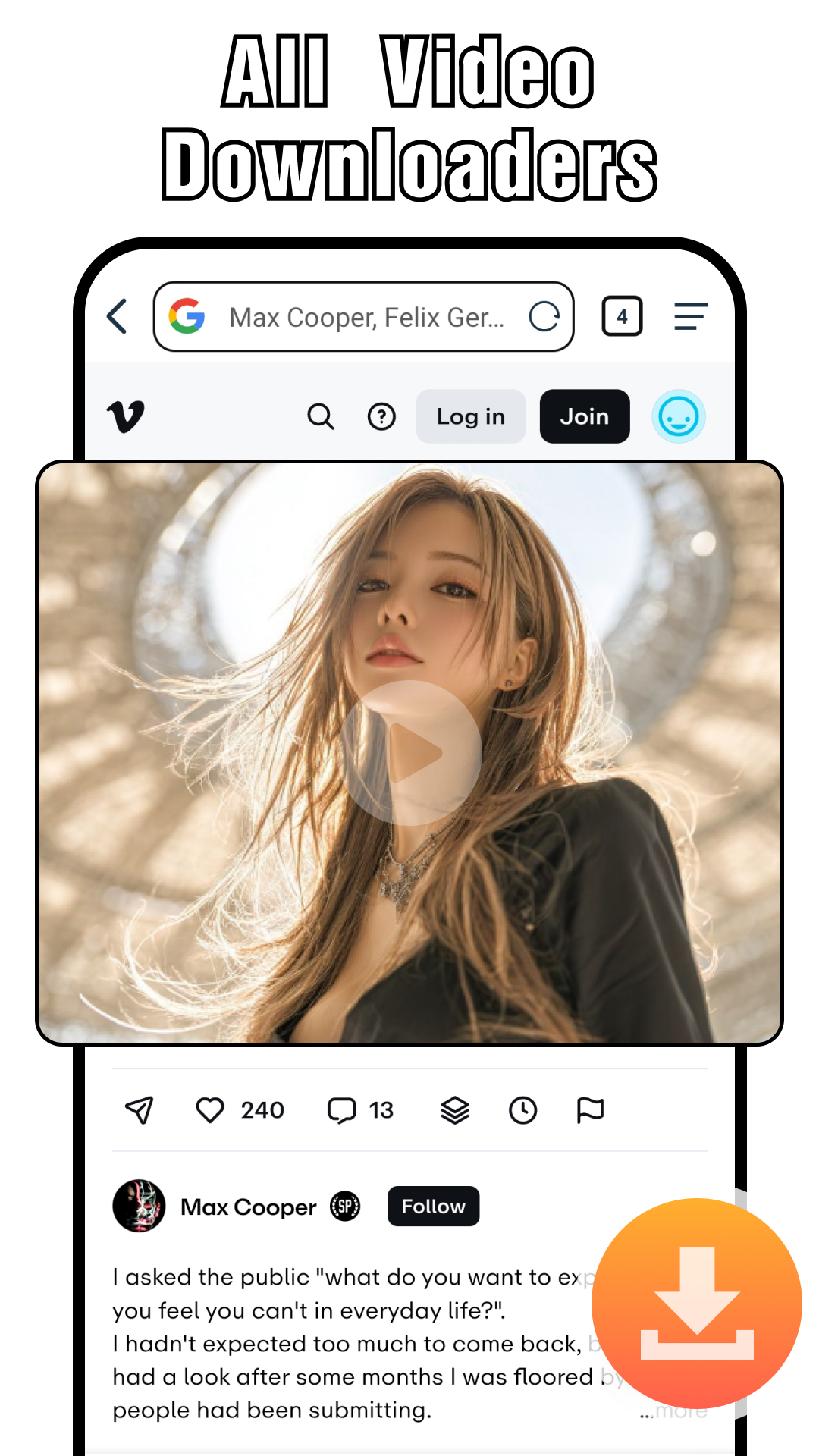 اسکرین شات 3 برنامه XA Downloader - Video Saver