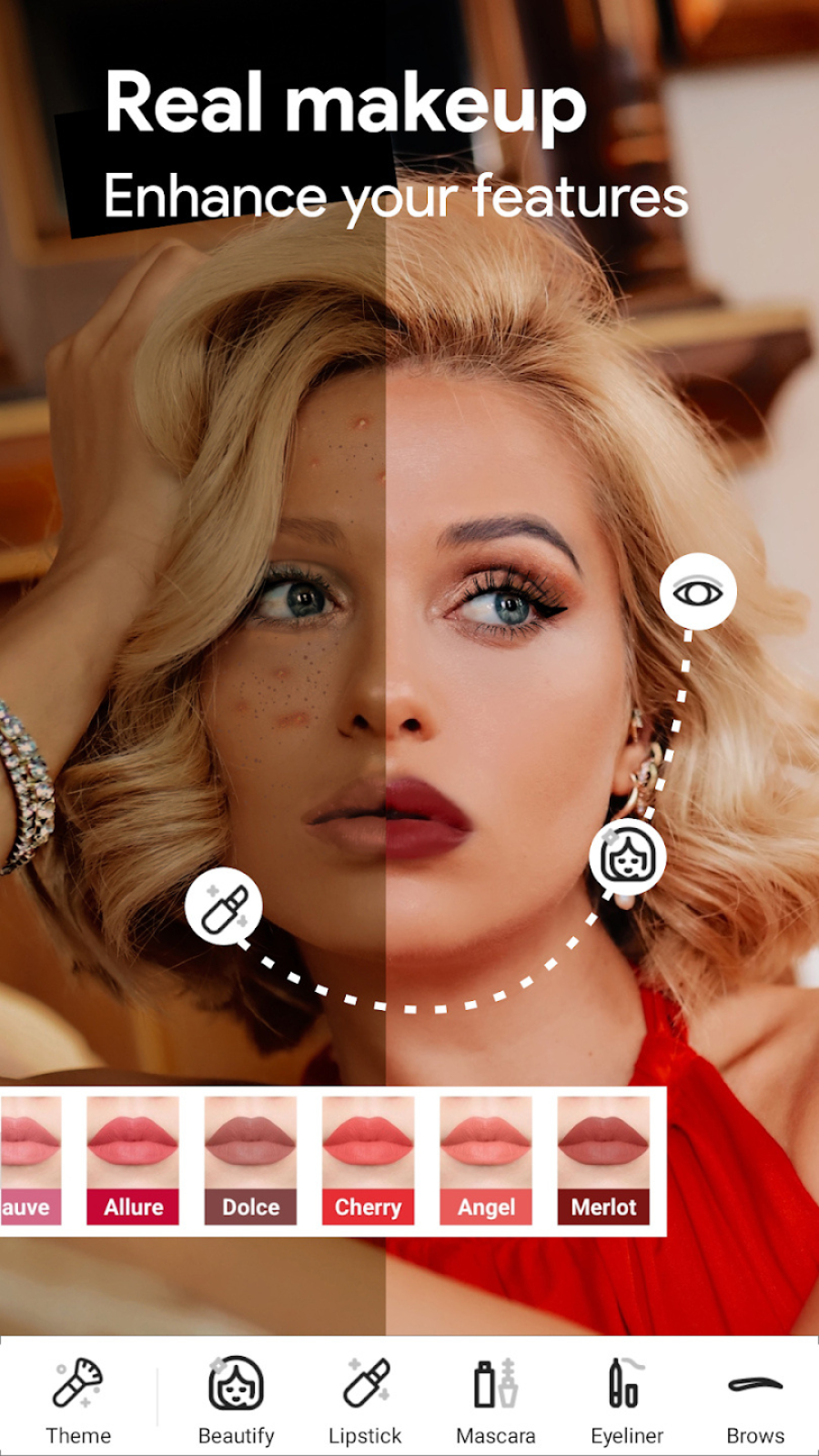 اسکرین شات 1 برنامه Beauty Camera Selfie Makeup
