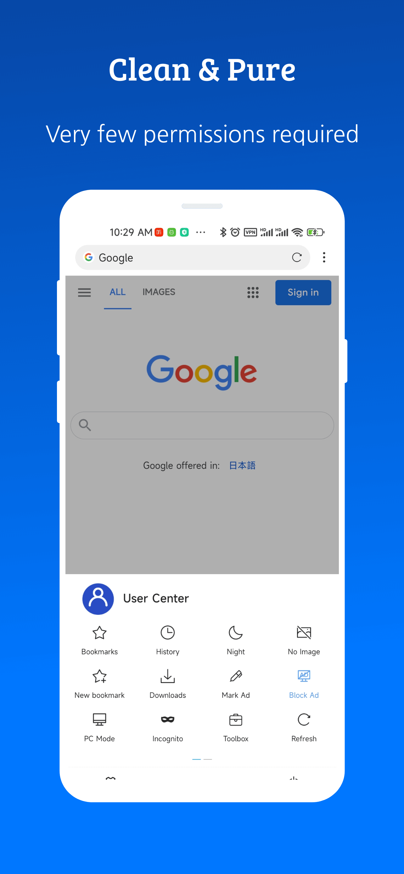 اسکرین شات 2 برنامه X Browser -Light & Super fast