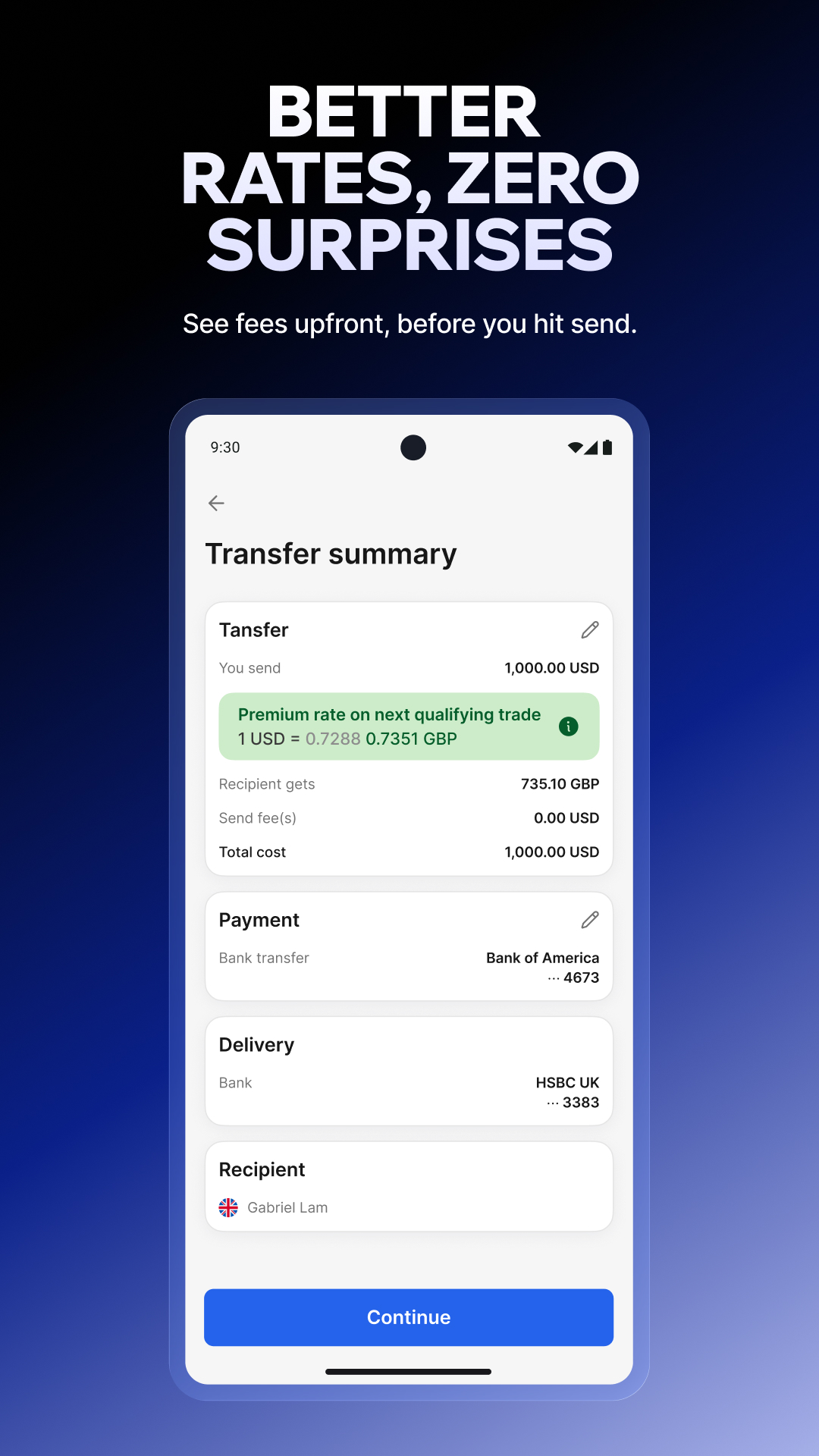 اسکرین شات 2 برنامه Xe Money Transfer & Converter
