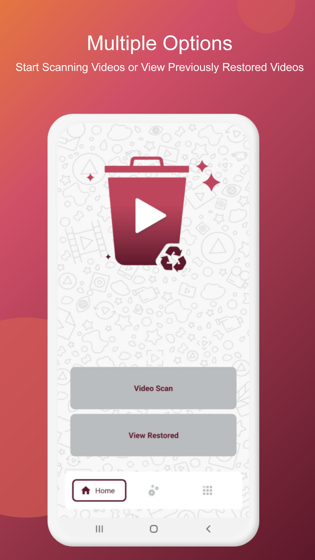 اسکرین شات 3 برنامه Deleted Video Recovery