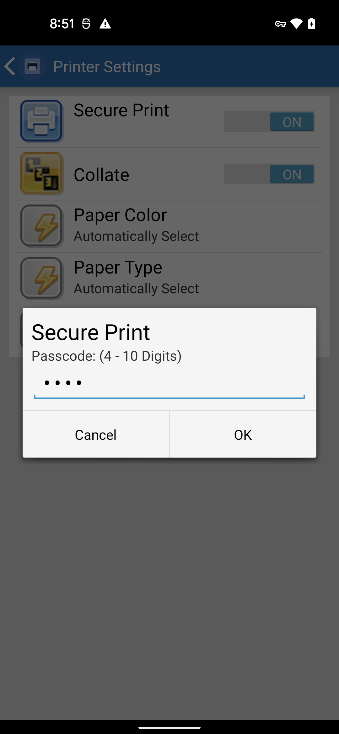 اسکرین شات 2 برنامه Xerox Print Service Plugin