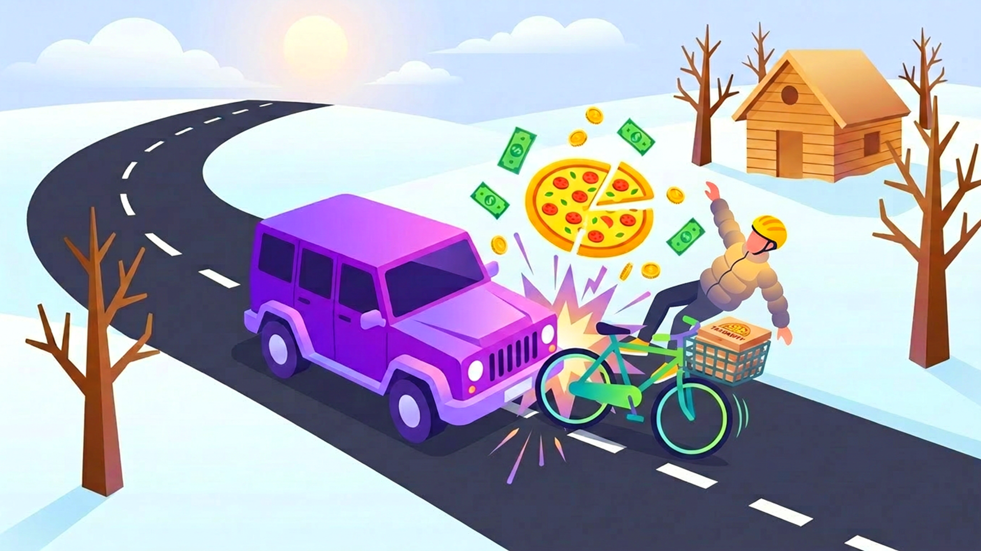 اسکرین شات 6 بازی Pizza Dash: Moto Delivery