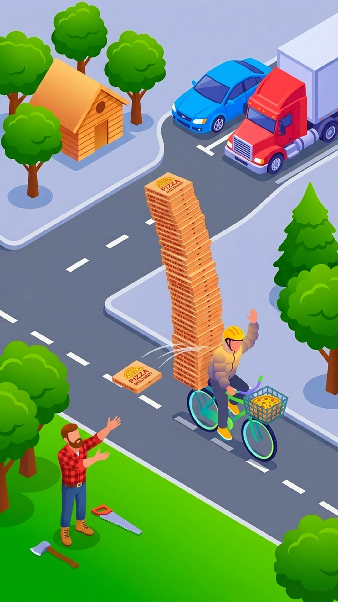 اسکرین شات 2 بازی Pizza Dash: Moto Delivery