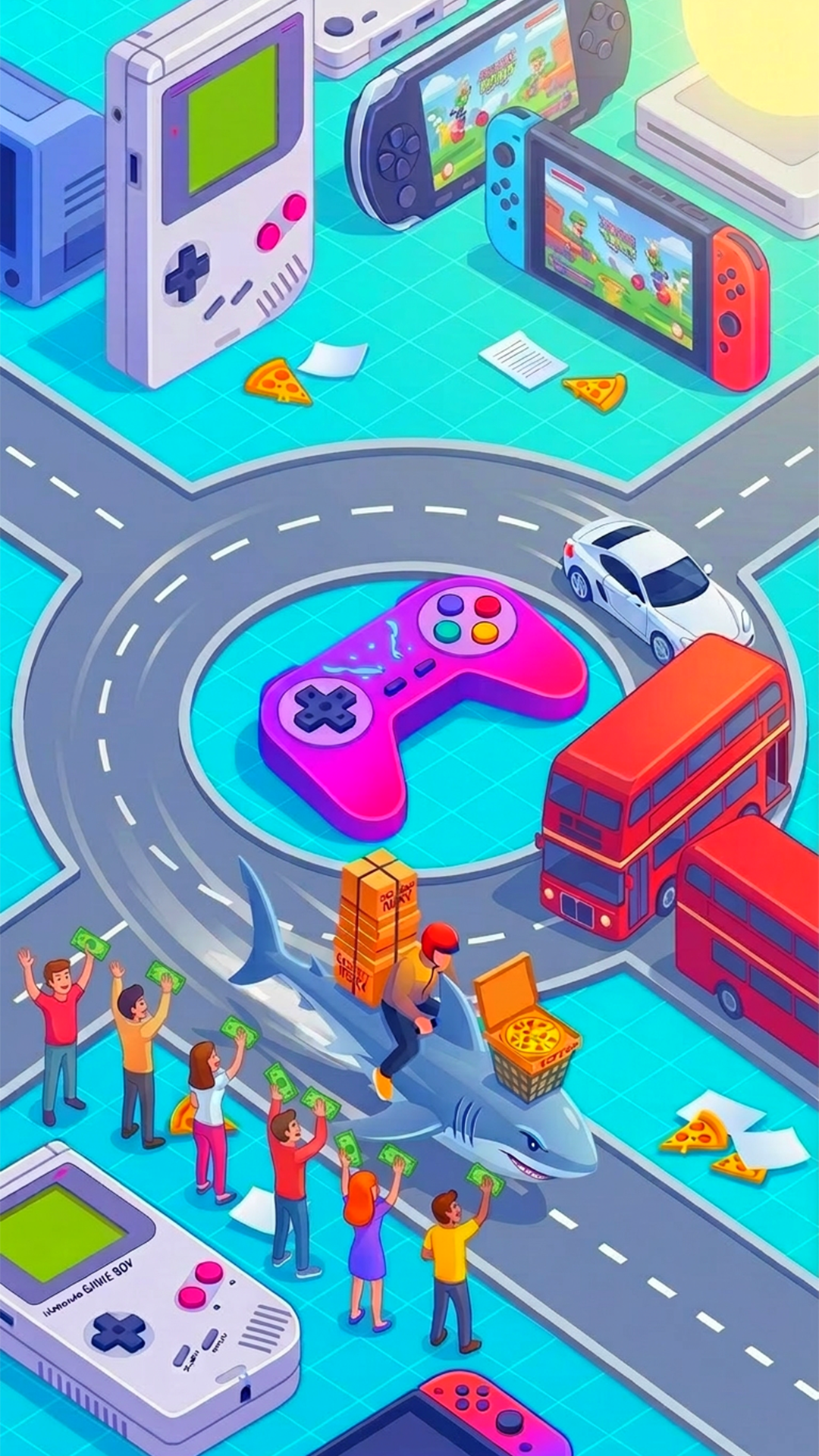 اسکرین شات 5 بازی Pizza Dash: Moto Delivery