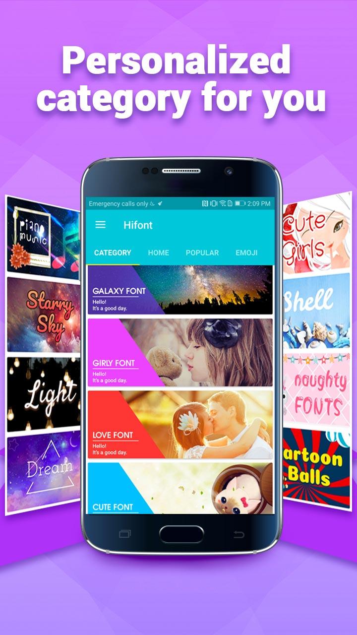 اسکرین شات 5 برنامه HiFont - Fonts&Wallpapers