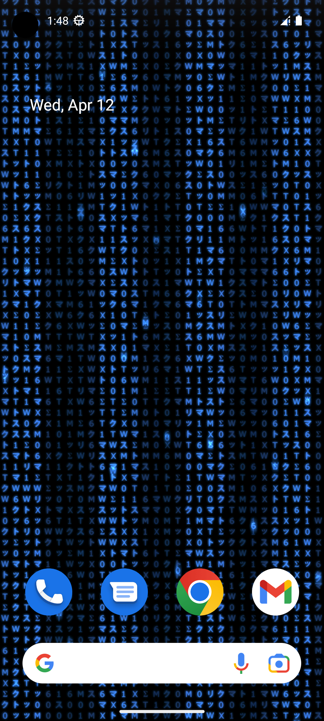 اسکرین شات 2 برنامه Digital Matrix Live Wallpaper