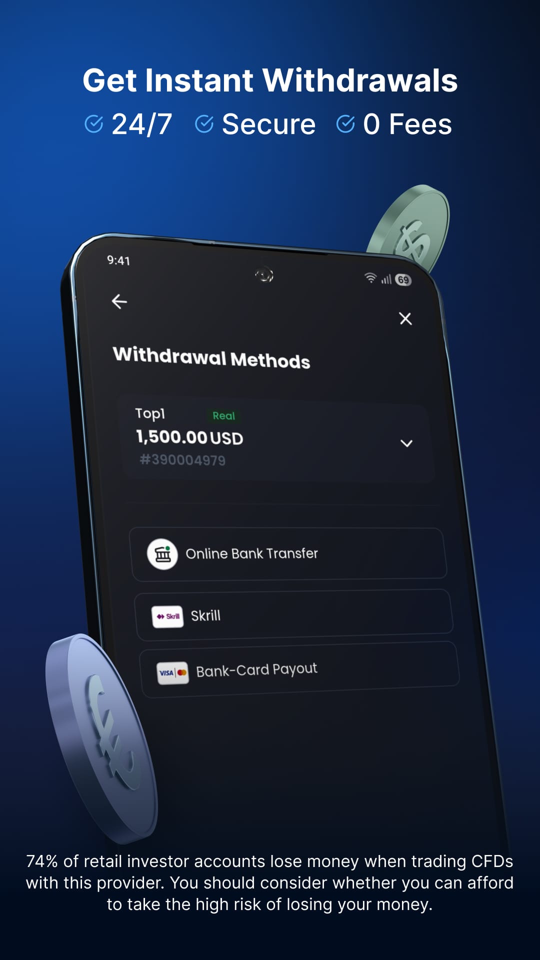 اسکرین شات 3 برنامه XM App – Trade with confidence