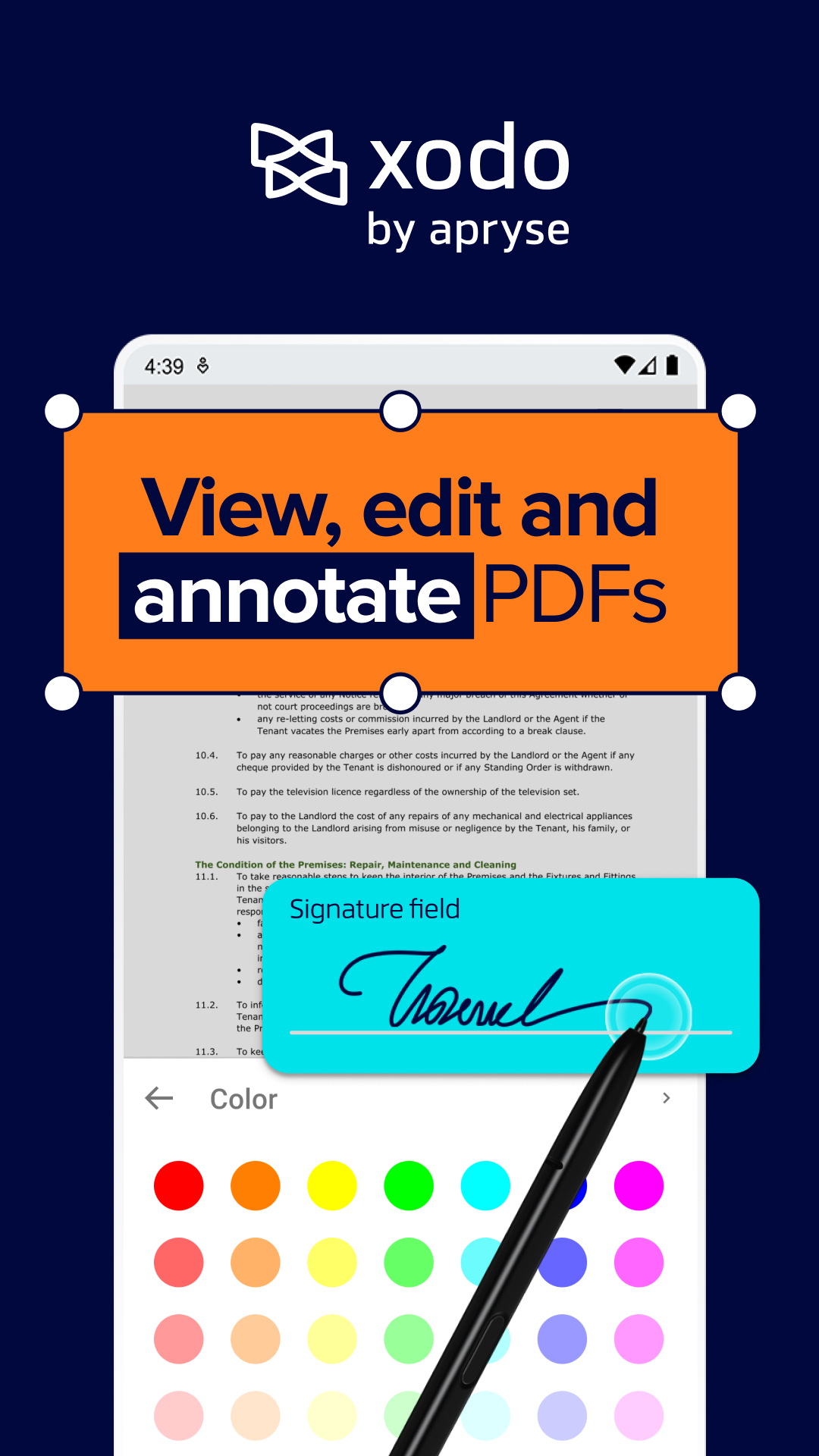اسکرین شات 1 برنامه تبدیل عکس به PDF با Xodo PDF Reader & Editor