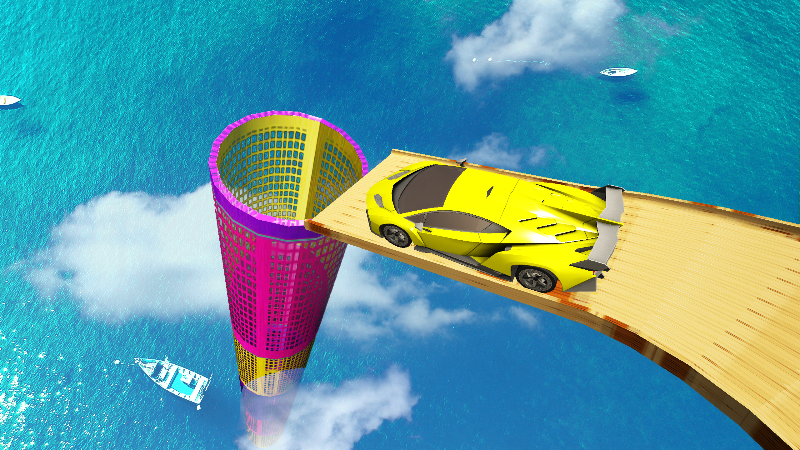 اسکرین شات 3 بازی Car Game Mega Ramp Stunt