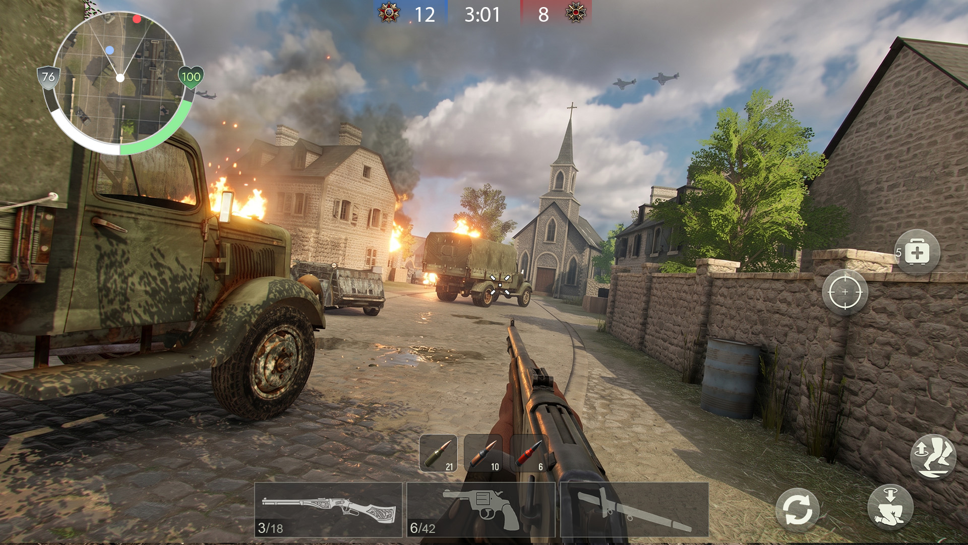 اسکرین شات 7 بازی WW2 Frontline 1942: War game