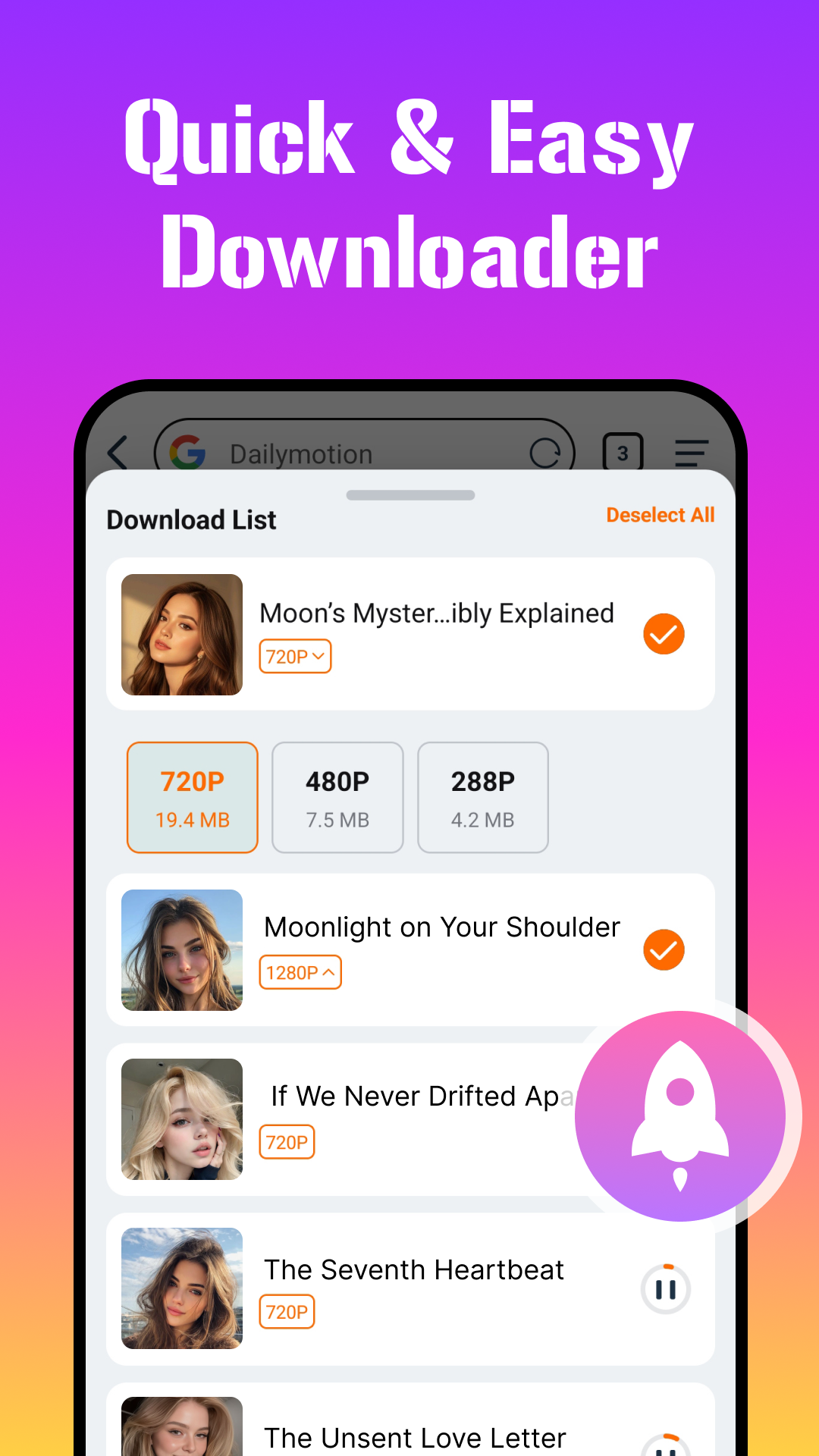 اسکرین شات 3 برنامه Xtra Downloader - Video Player